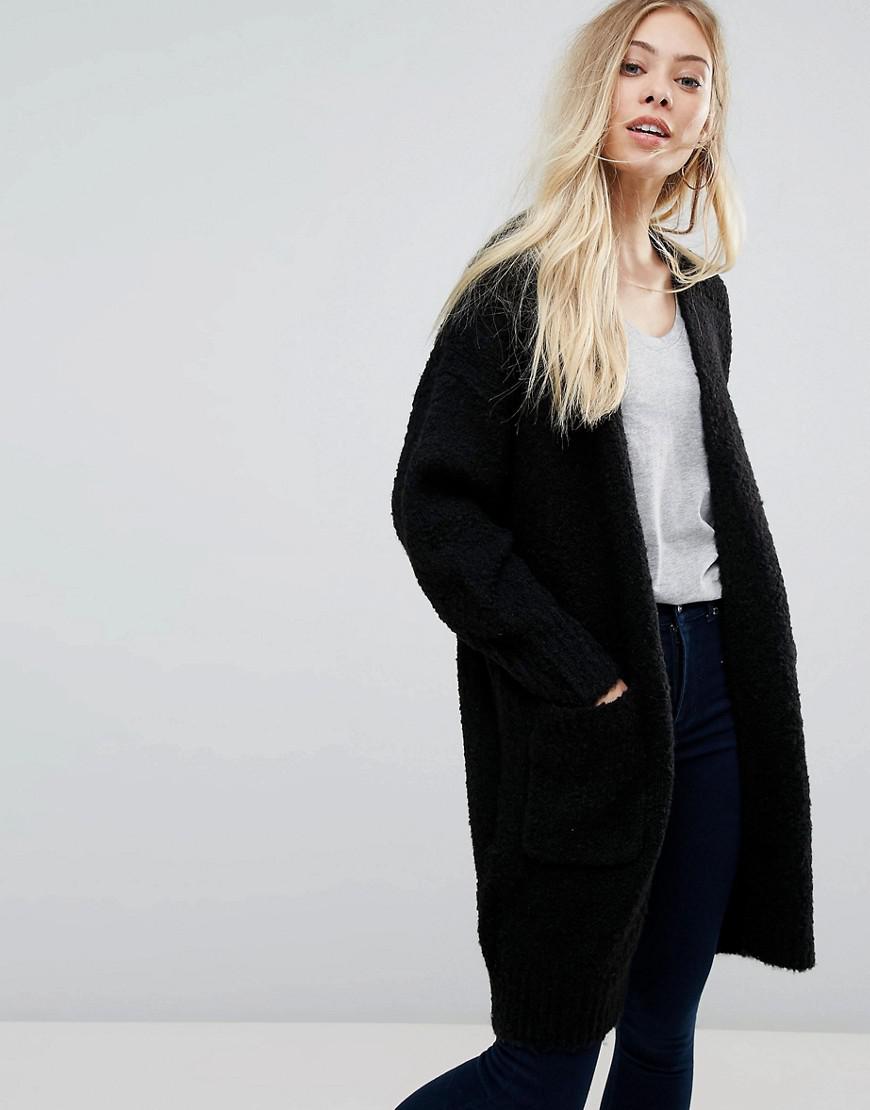 Lyst New look Longline Cardigan in Black