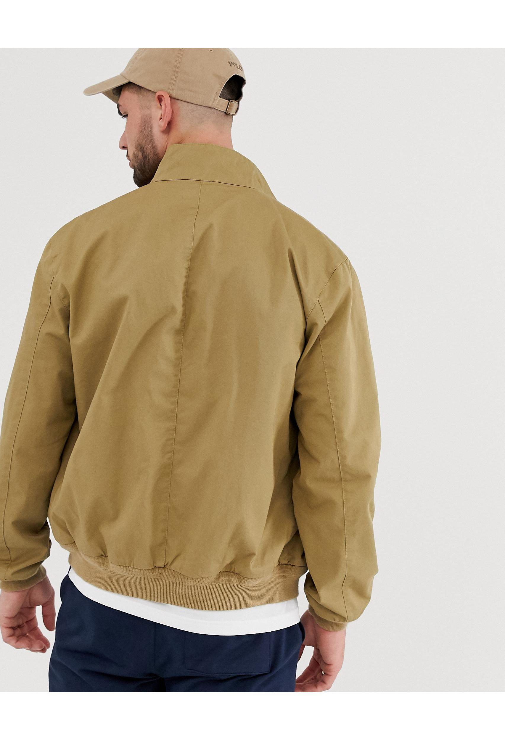 ralph lauren barracuda jacket tan