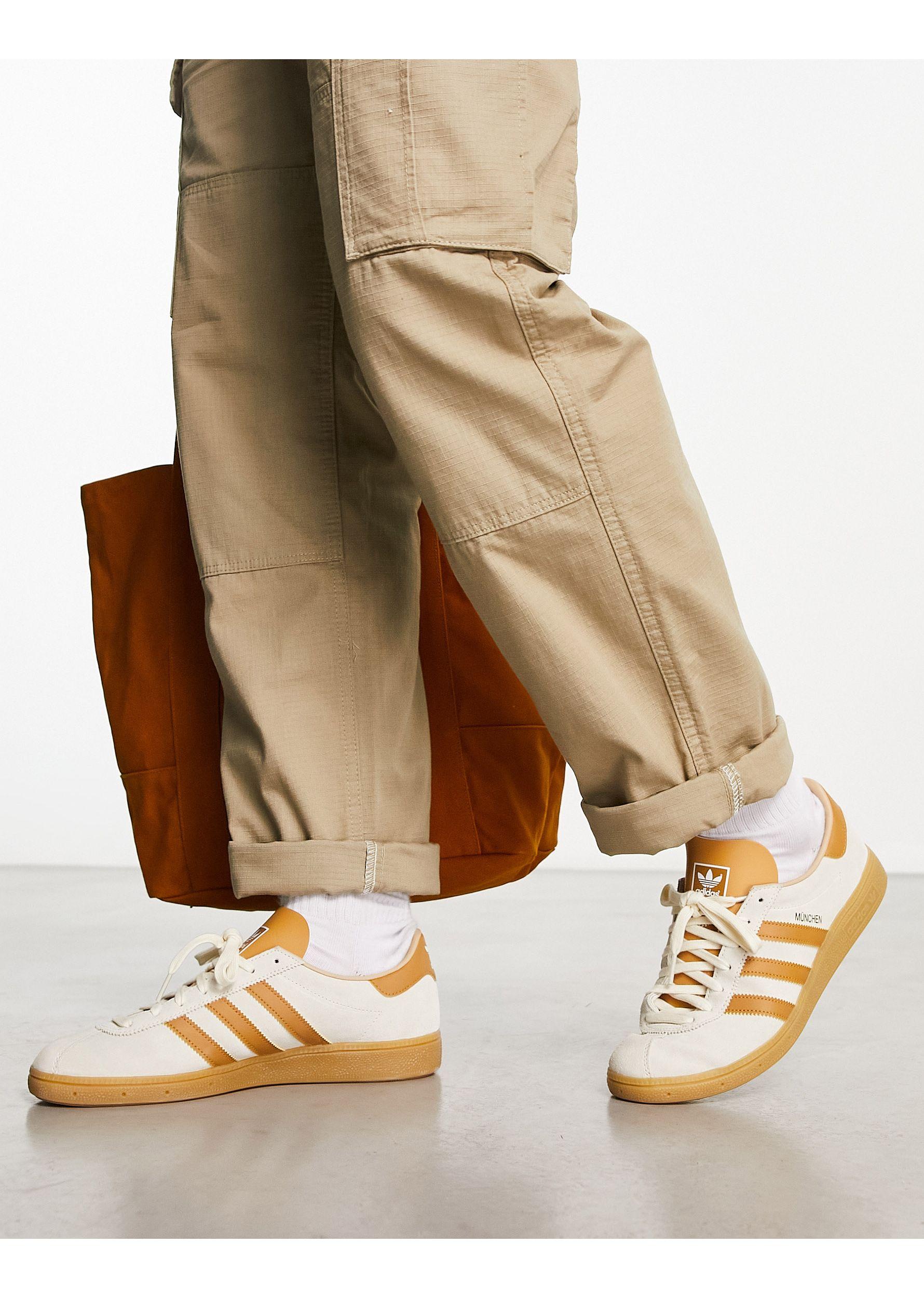 adidas Originals Munchen - Sneakers in het Naturel voor heren | Lyst NL