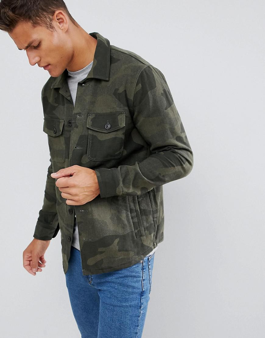 abercrombie and fitch camo jacket