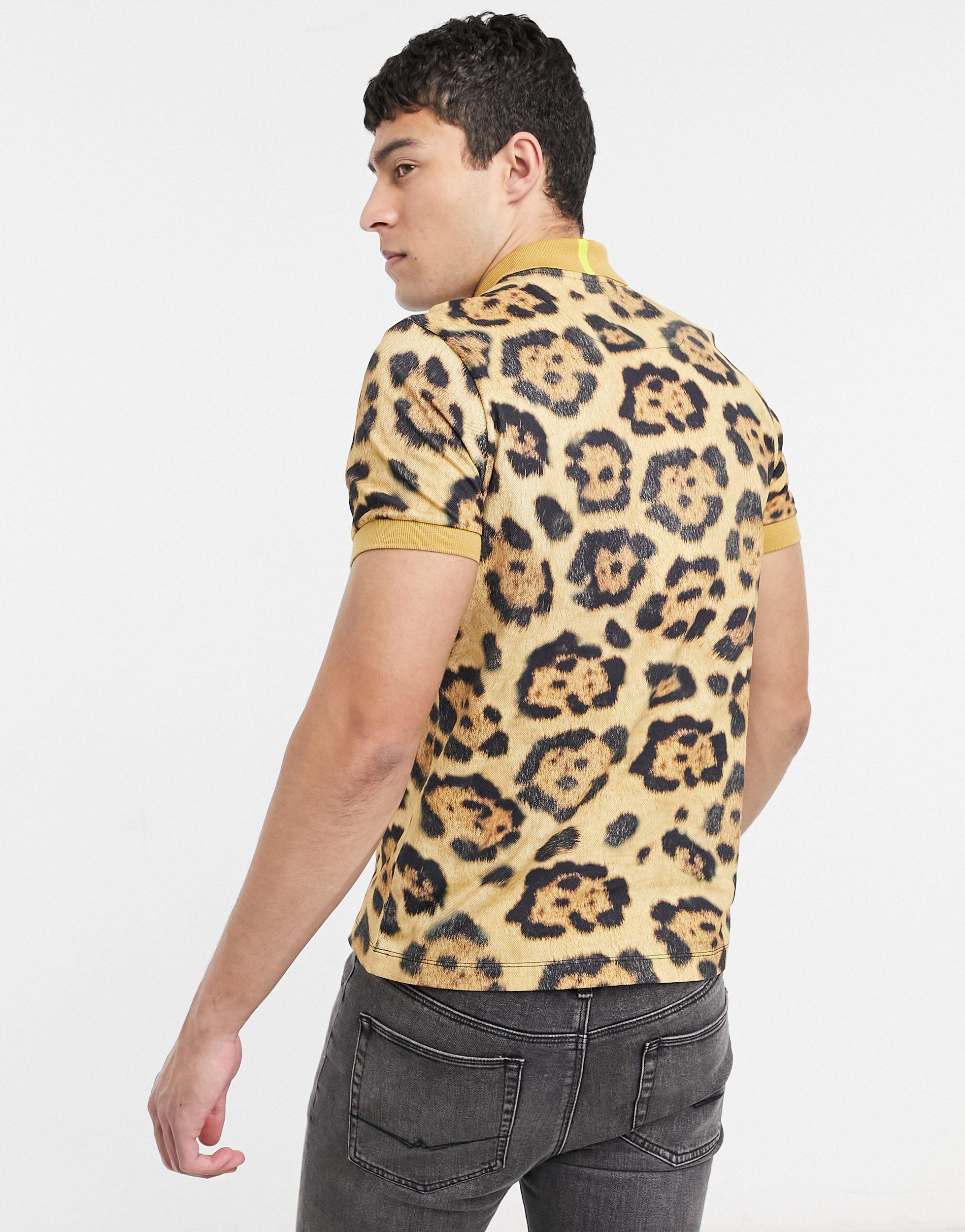 Lacoste X National Geographic Leopard Print Polo for Men | Lyst UK
