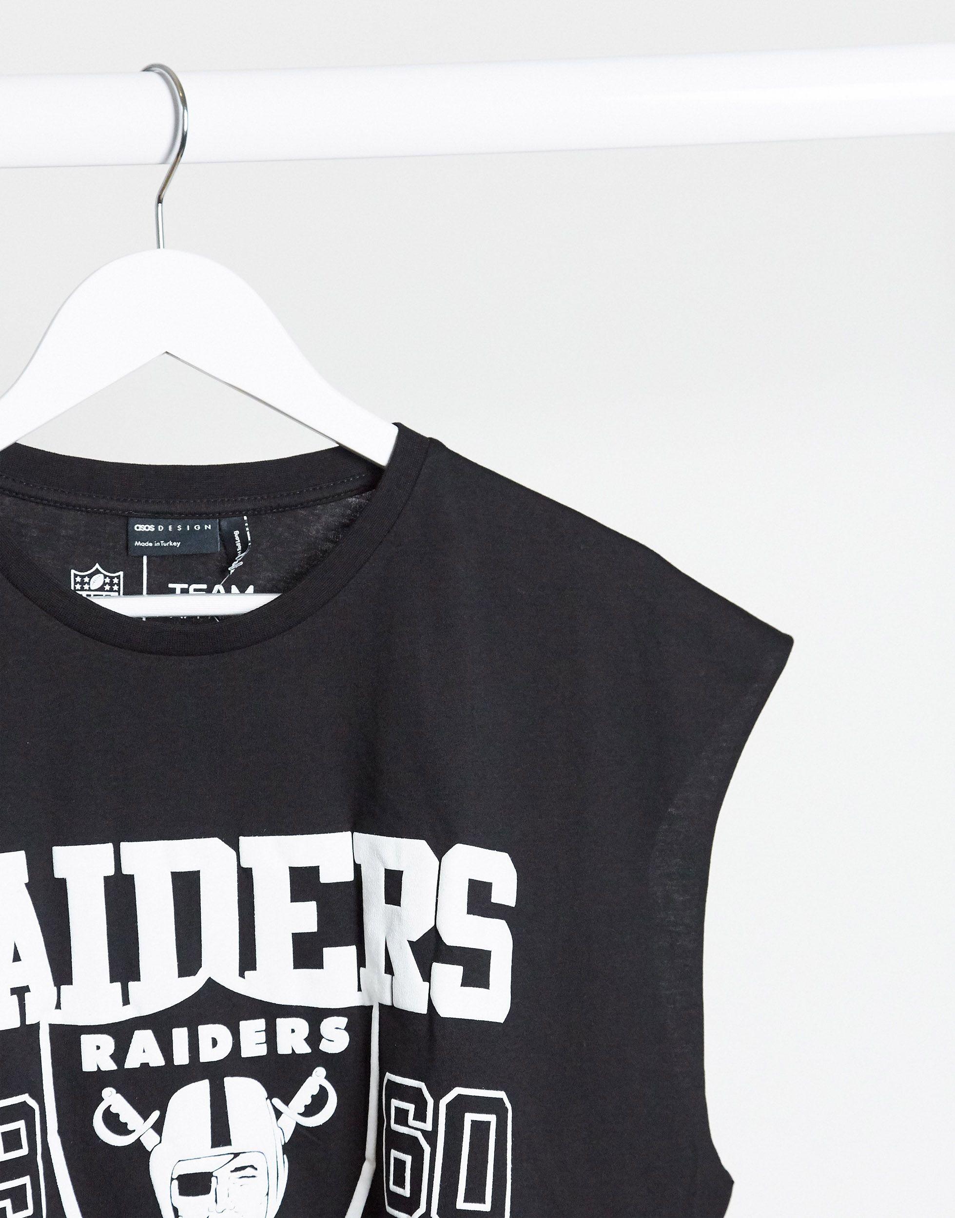 OAKLAND RAIDERS T-SHIRT TANK TOP FREE RAIDER FACESHIELD WITH