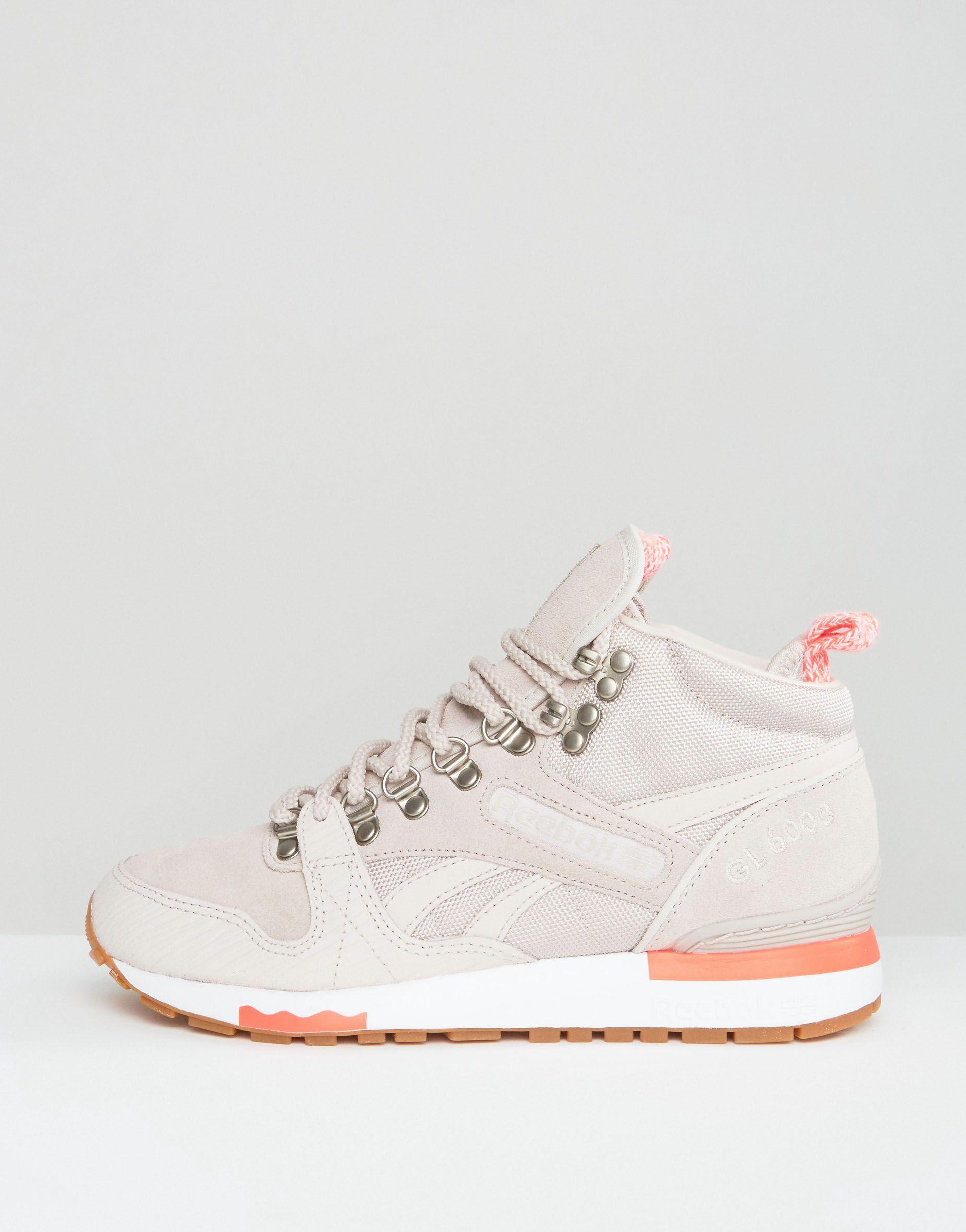 reebok nylon white alpine trainers