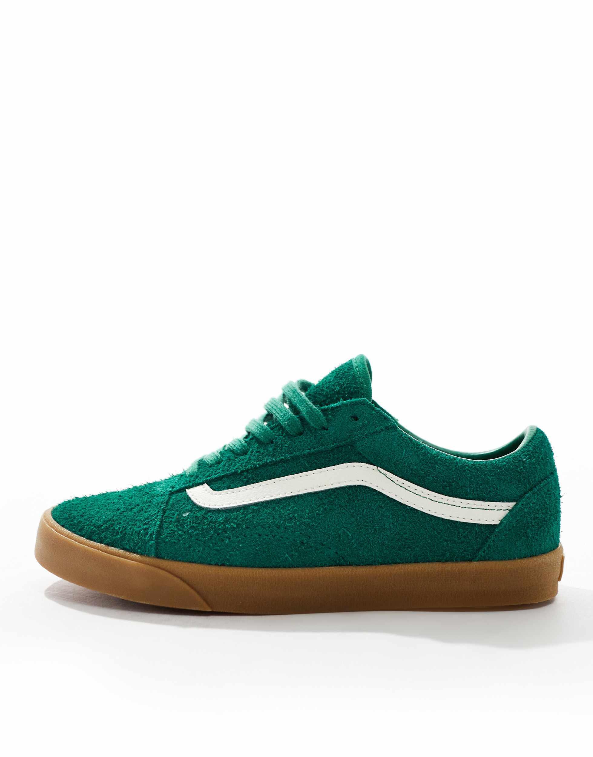 Suede Vans Old Skool Green Gum Vans Old Skool Lowpro Fluffy Suede