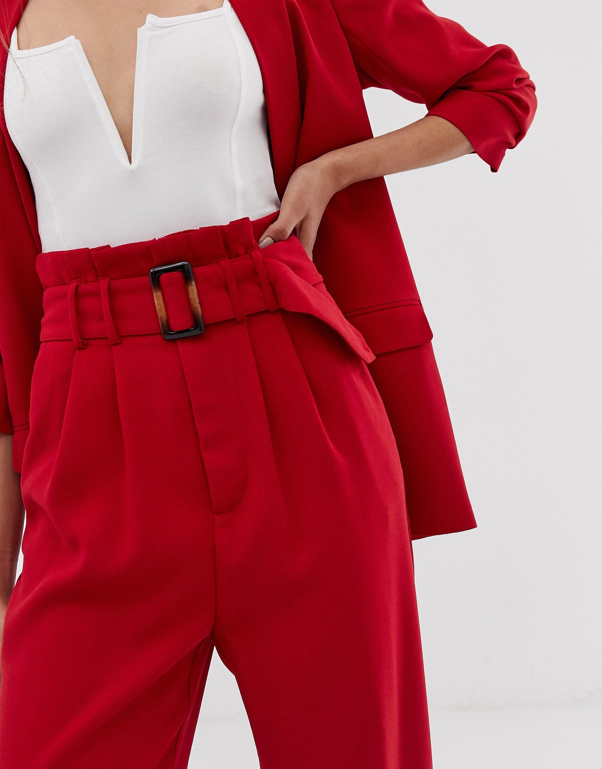 Stradivarius Denim Co Ord Belted 