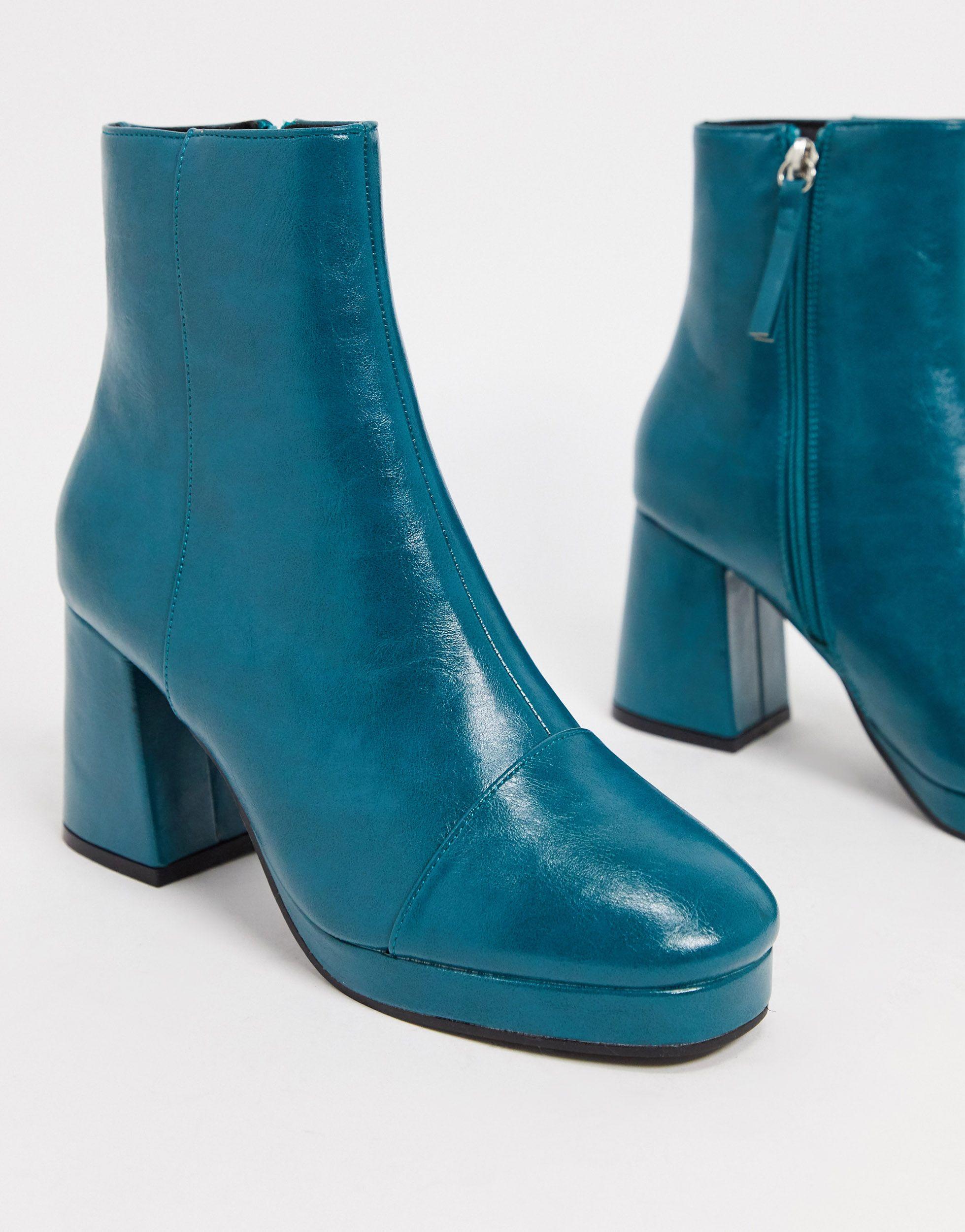 asos blue boots