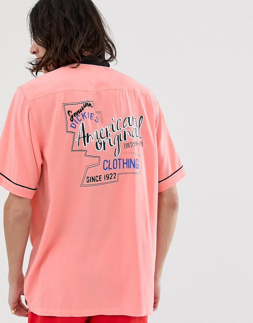 Dickies Weverton Bowling Shirt In Pink for Men | Lyst UK