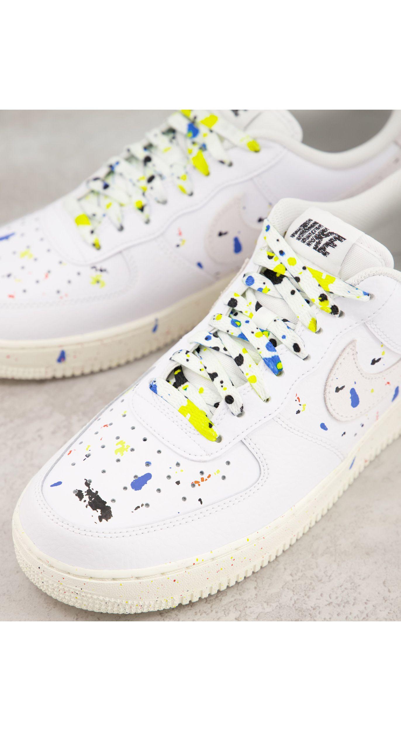 Nike Rubber Air Force 1 '07 Lv8 Bb Paint Splatter Trainers in White for Men  - Lyst