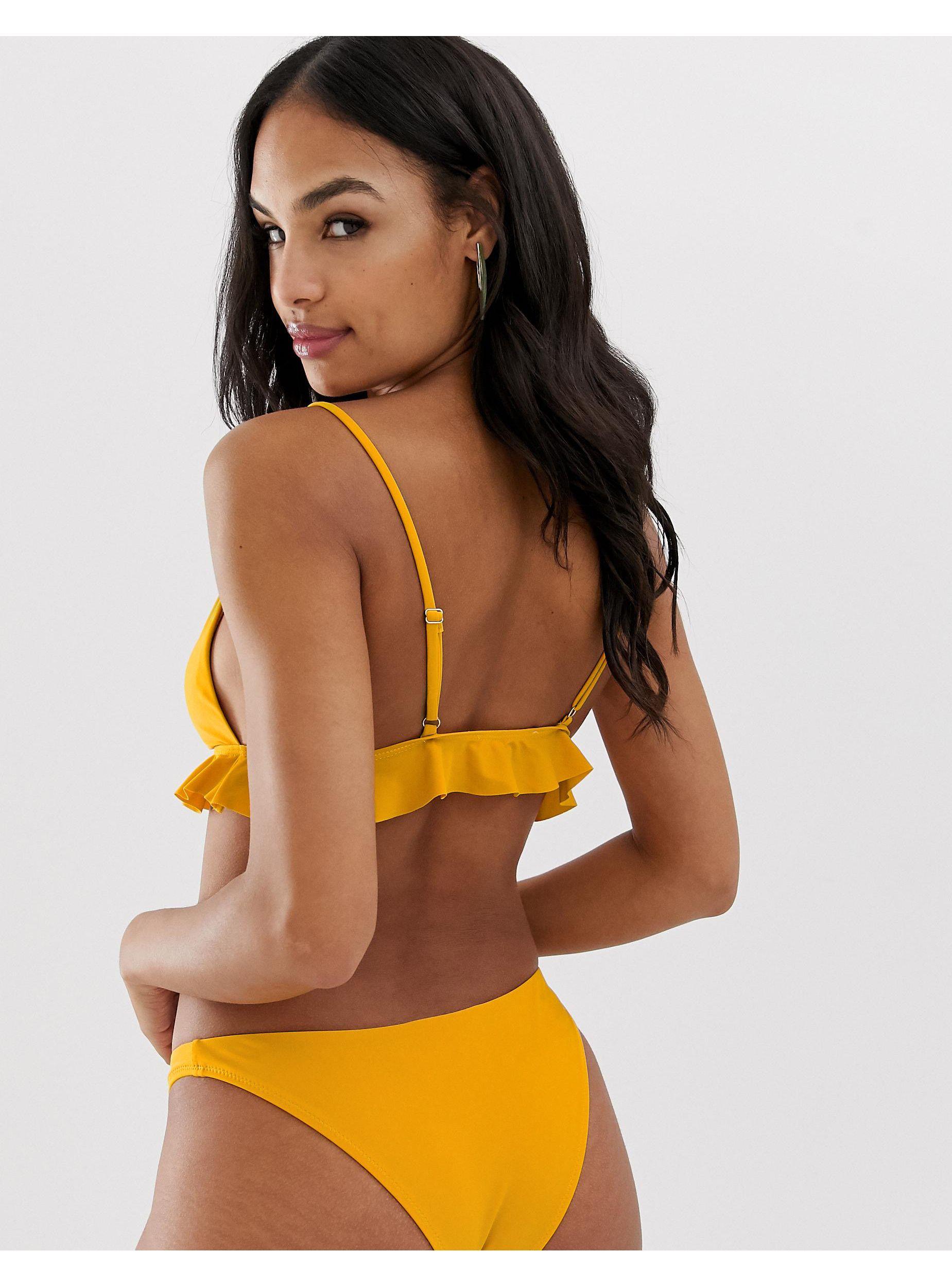 miss selfridge yellow top