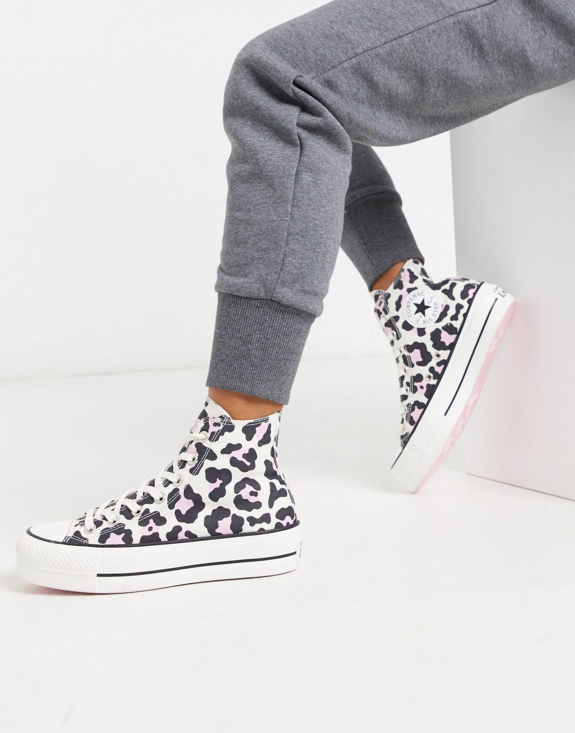 Converse Rubber Leopard Print Chuck Taylor Sneakers in White | Lyst  Australia