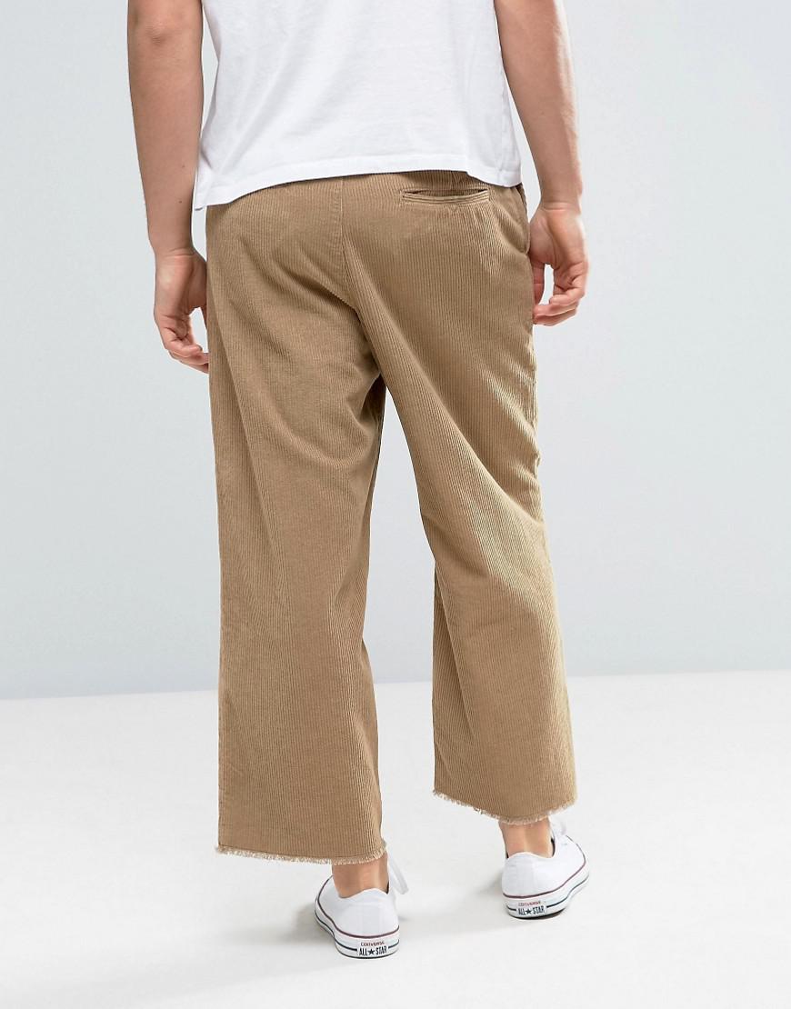 ASOS Oversized Cropped Pants With Raw 