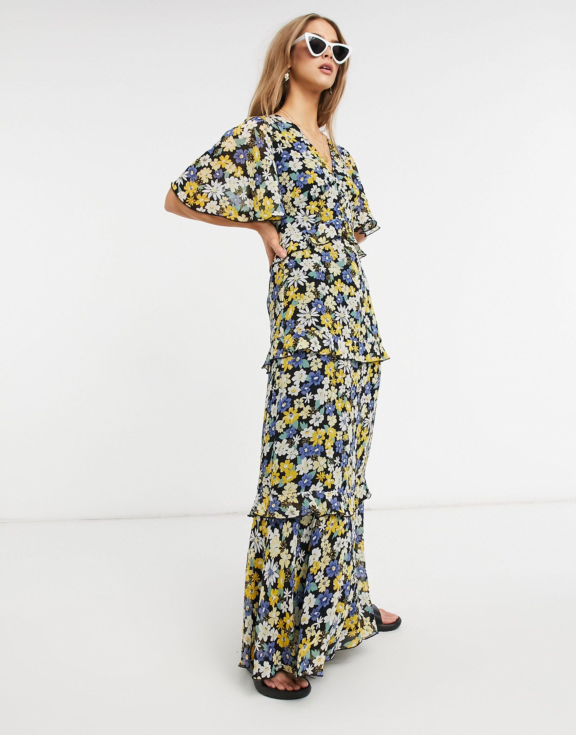 warehouse daisy mini tea dress