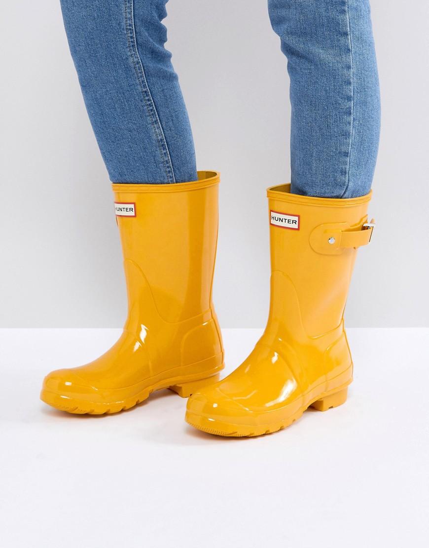 Botas de agua cortas en amarillo brillante Original de HUNTER de color  Amarillo - Lyst