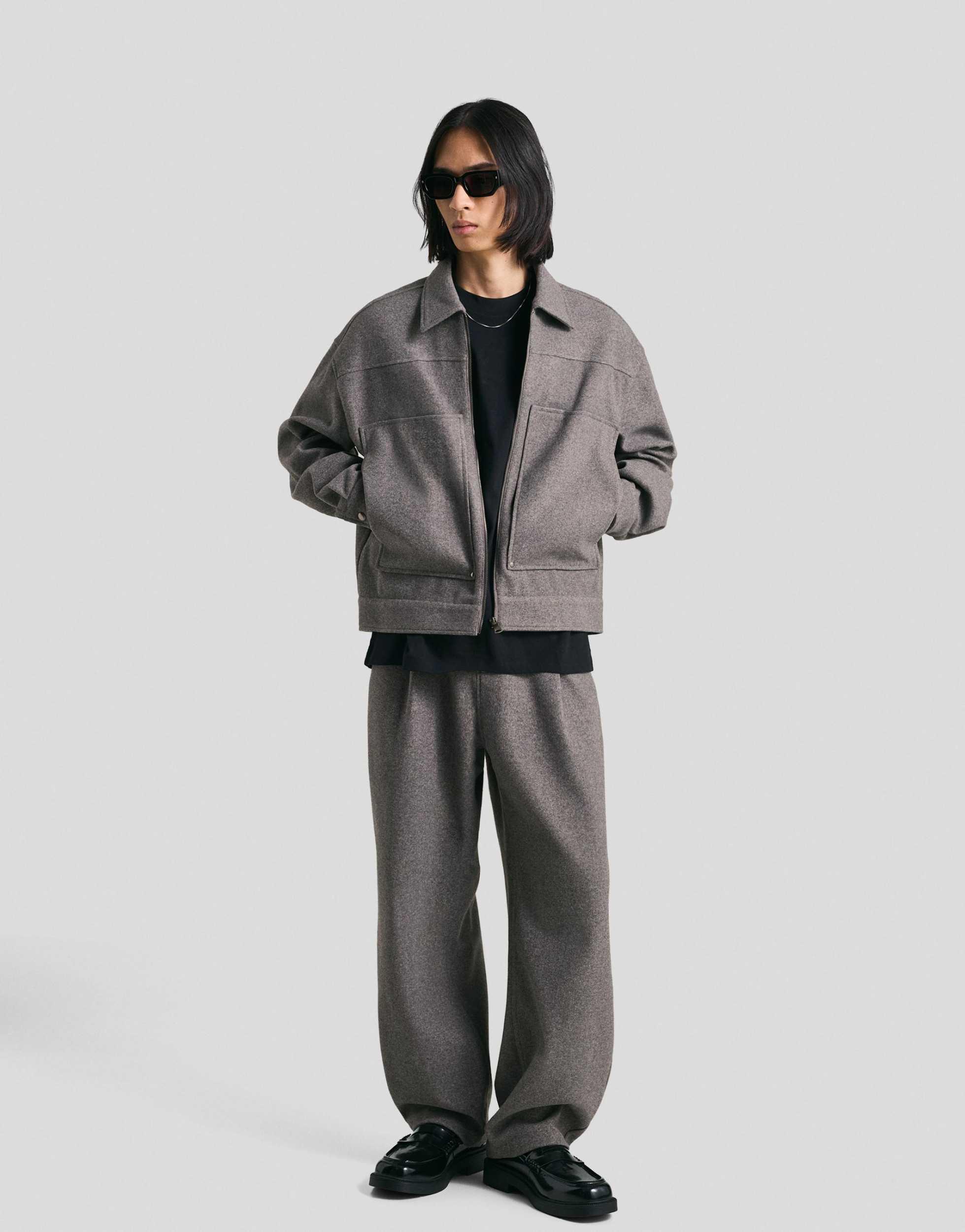 Herren-Hosen von Bershka in Grau Lyst DE