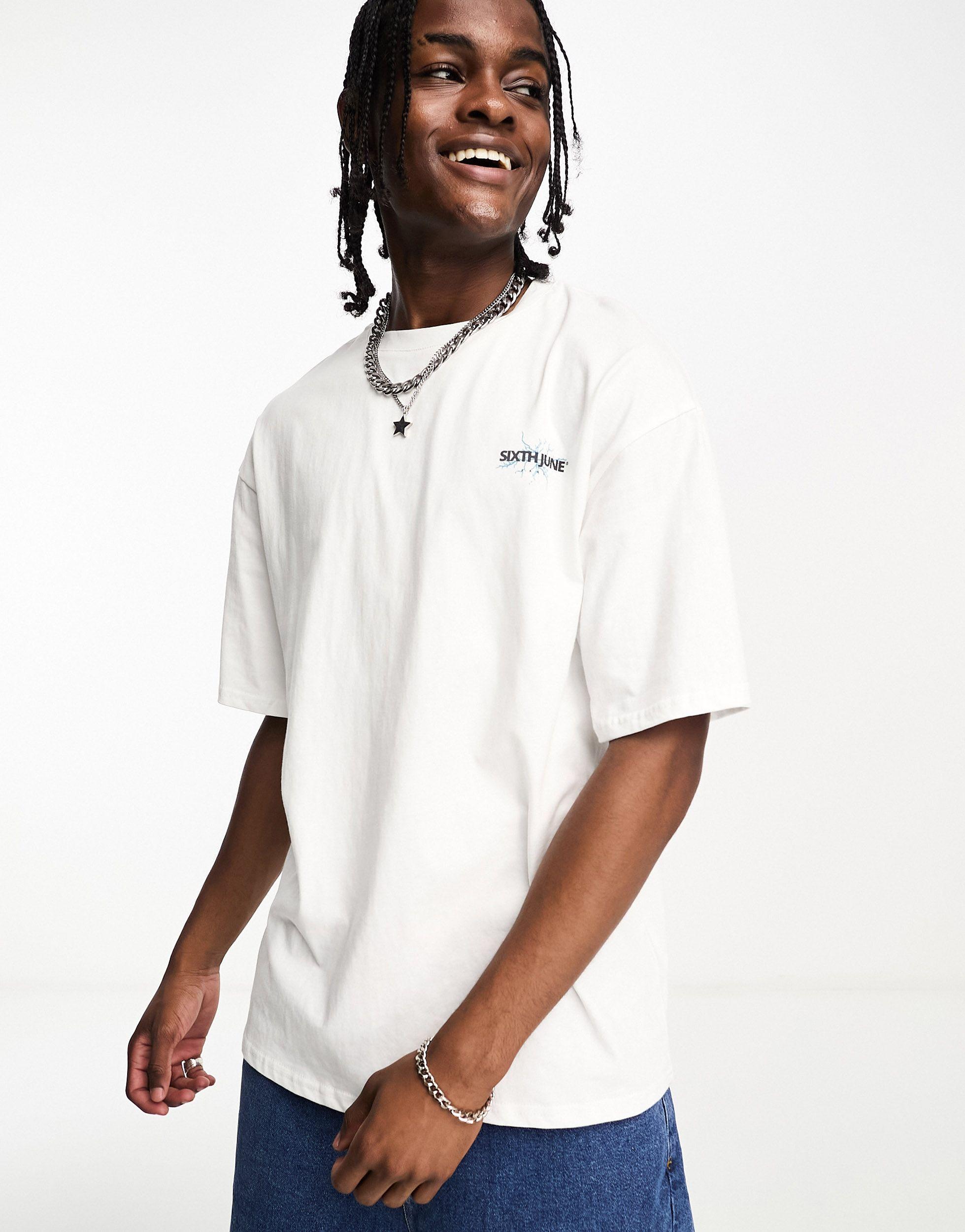 Sixth June Lightening T shirt in White for Men Lyst Australia