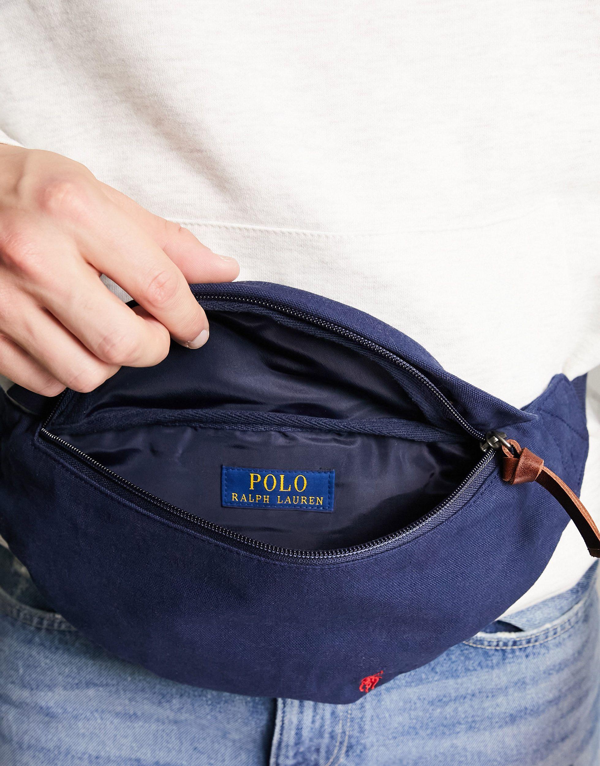 Polo Ralph Lauren Canvas Waist Pack in Blue for Men | Lyst