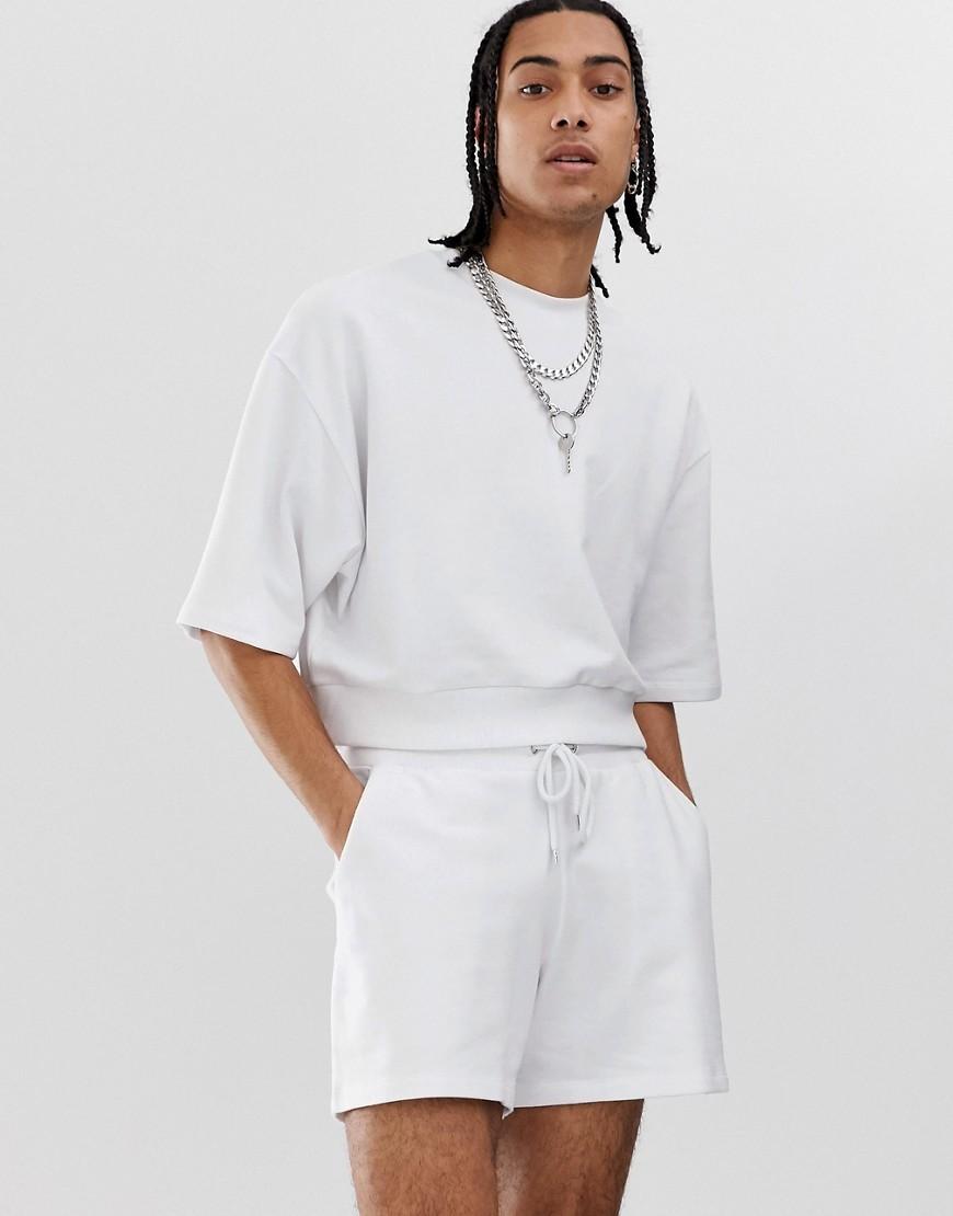 asos white shorts