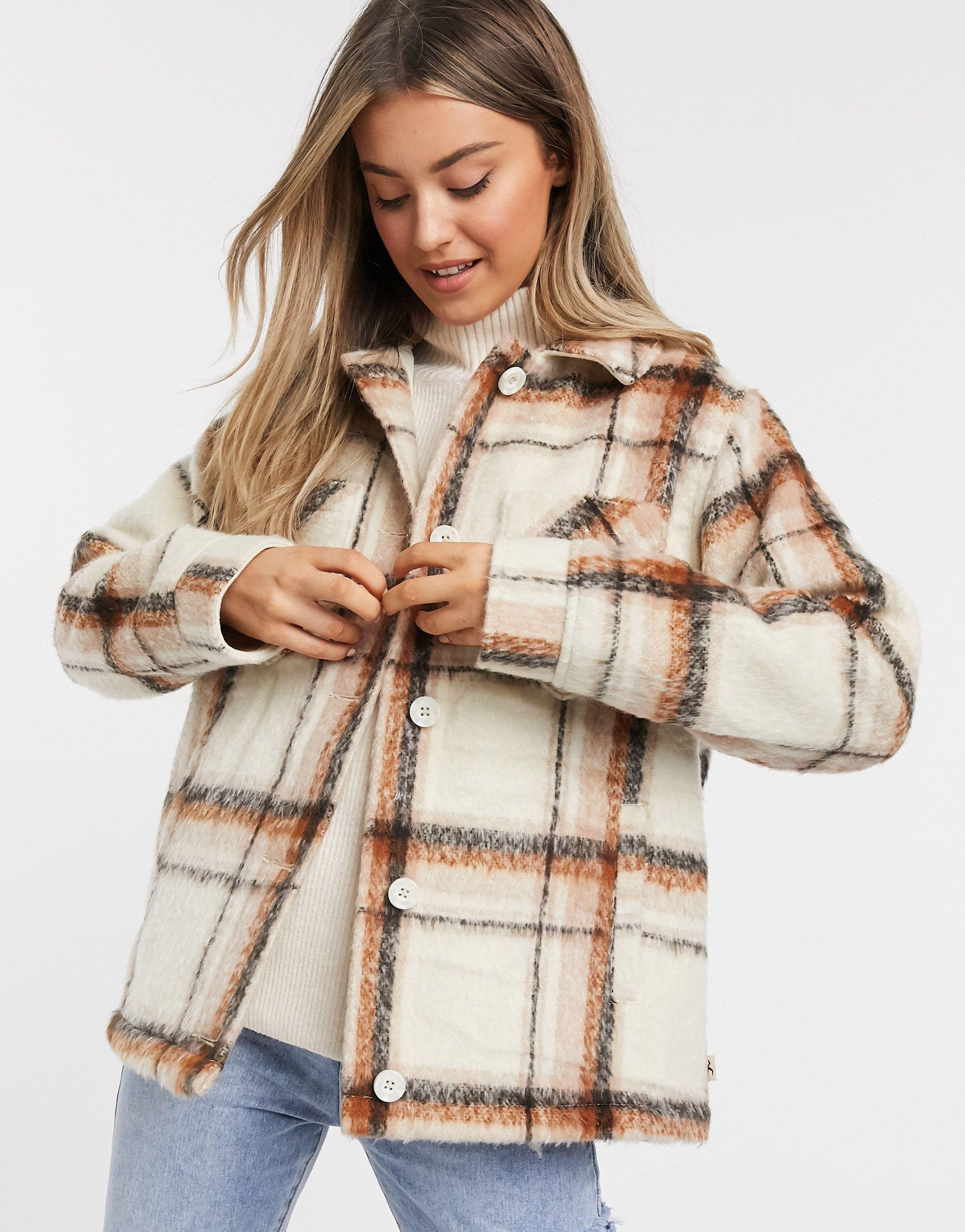 Hollister Plaid Shacket | Lyst UK