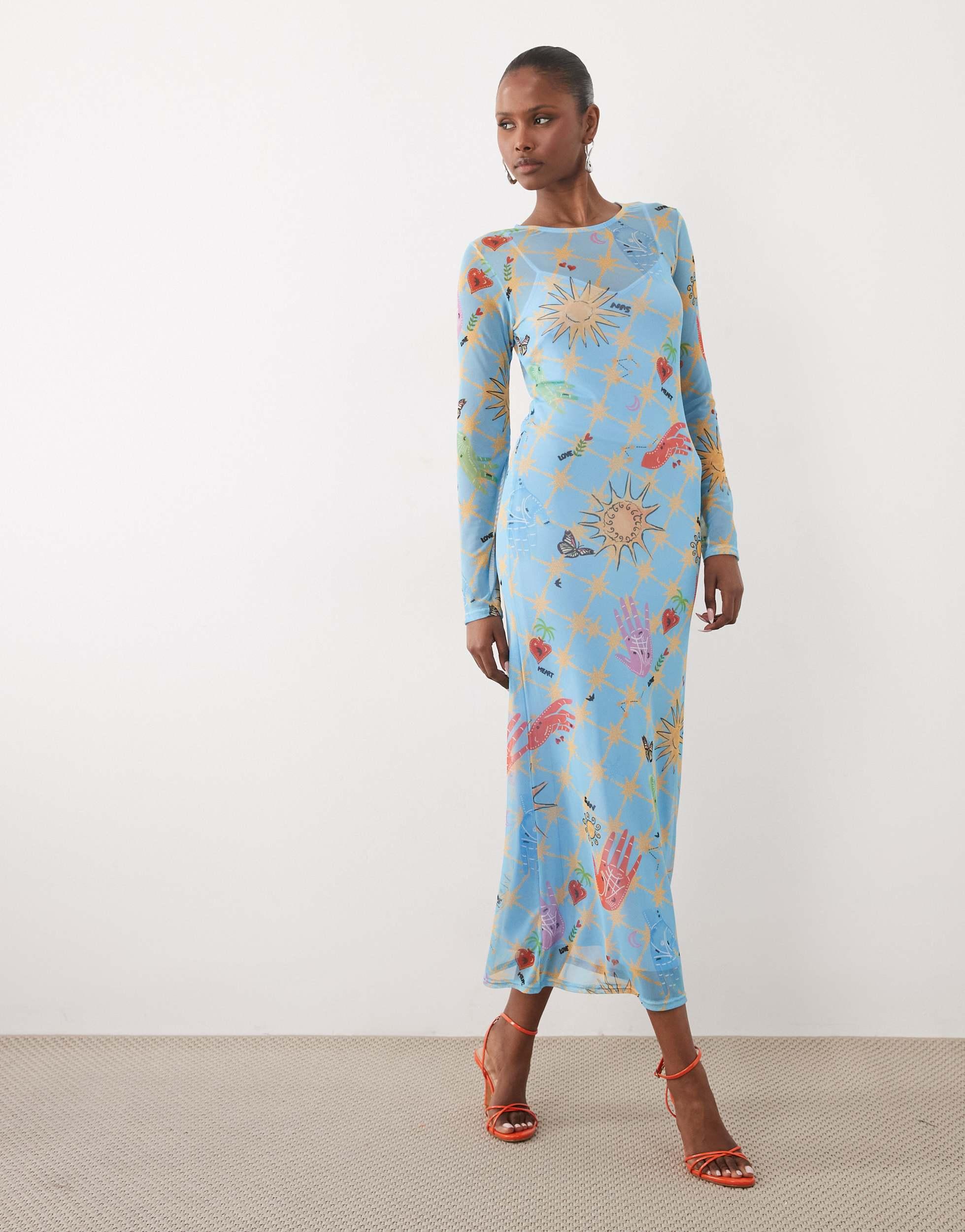 ice blue plisse tilly dress Santiago Cut-Out Ruffle Maxi Dress Ice Blue