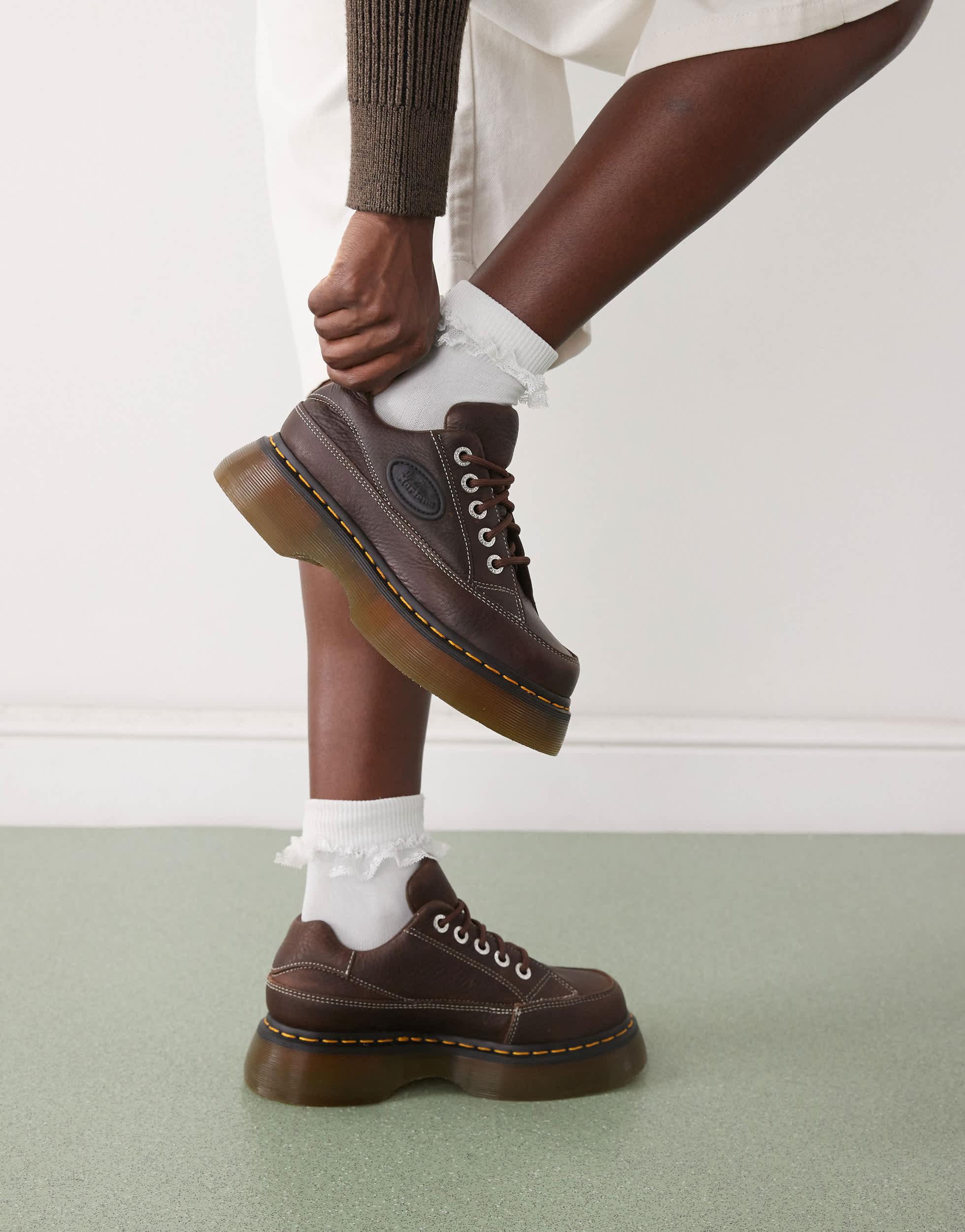 Dr. Martens Buzz 5 Eye Shoes in Brown | Lyst