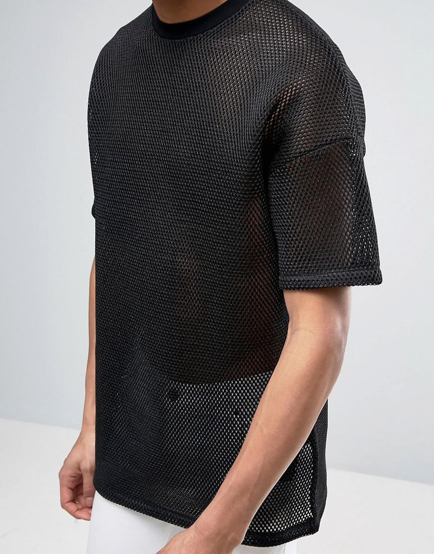 mesh oversized tshirt