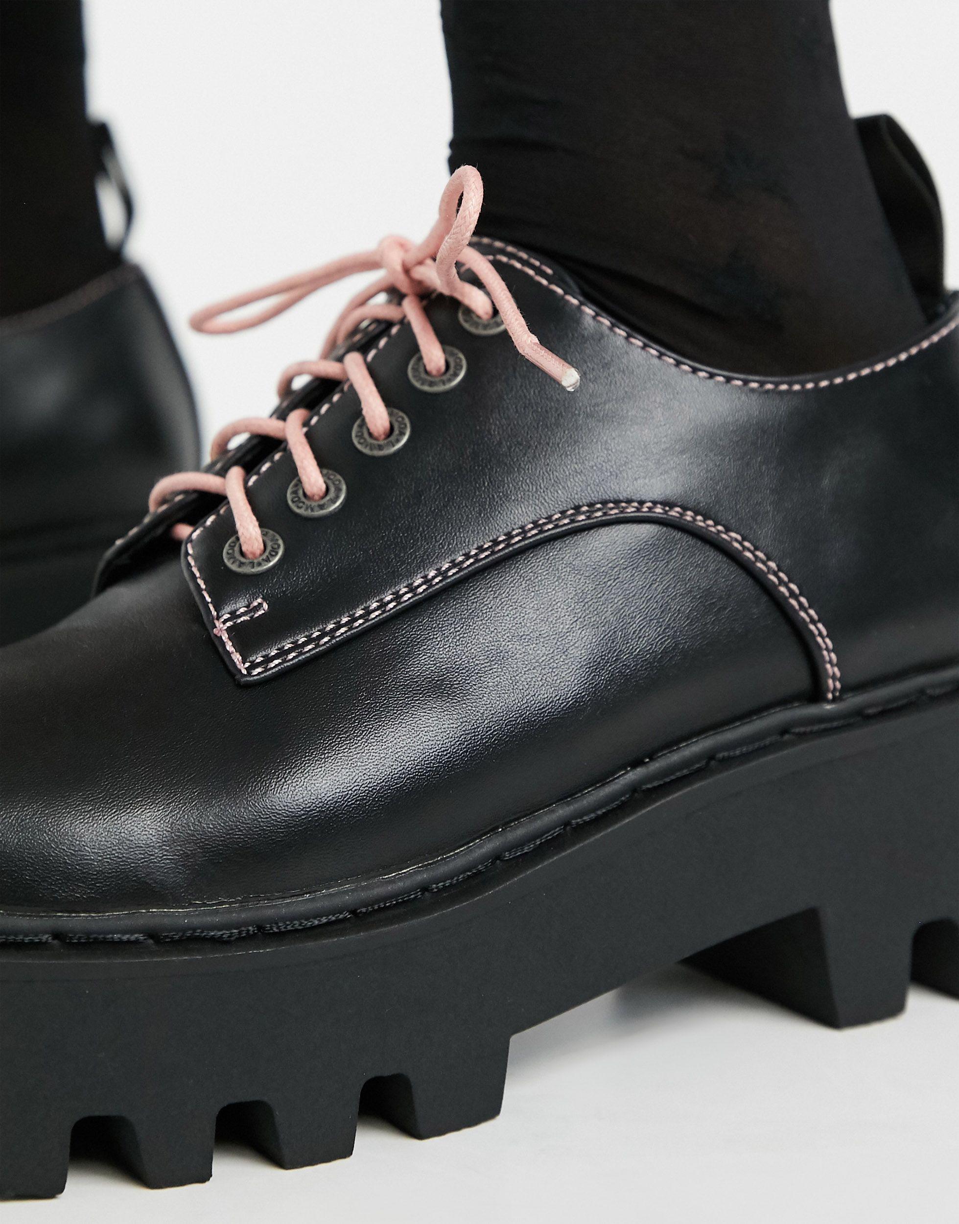 lamoda black oxford shoes