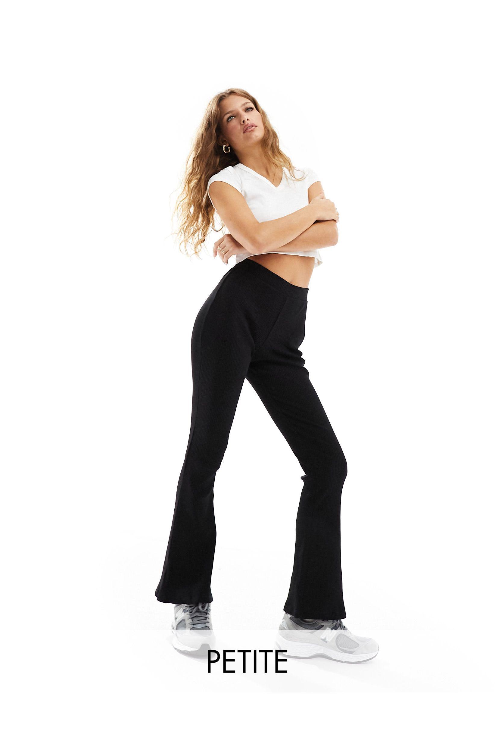 Petite pantalon vas c tel Miss Selfridge en coloris Noir Lyst