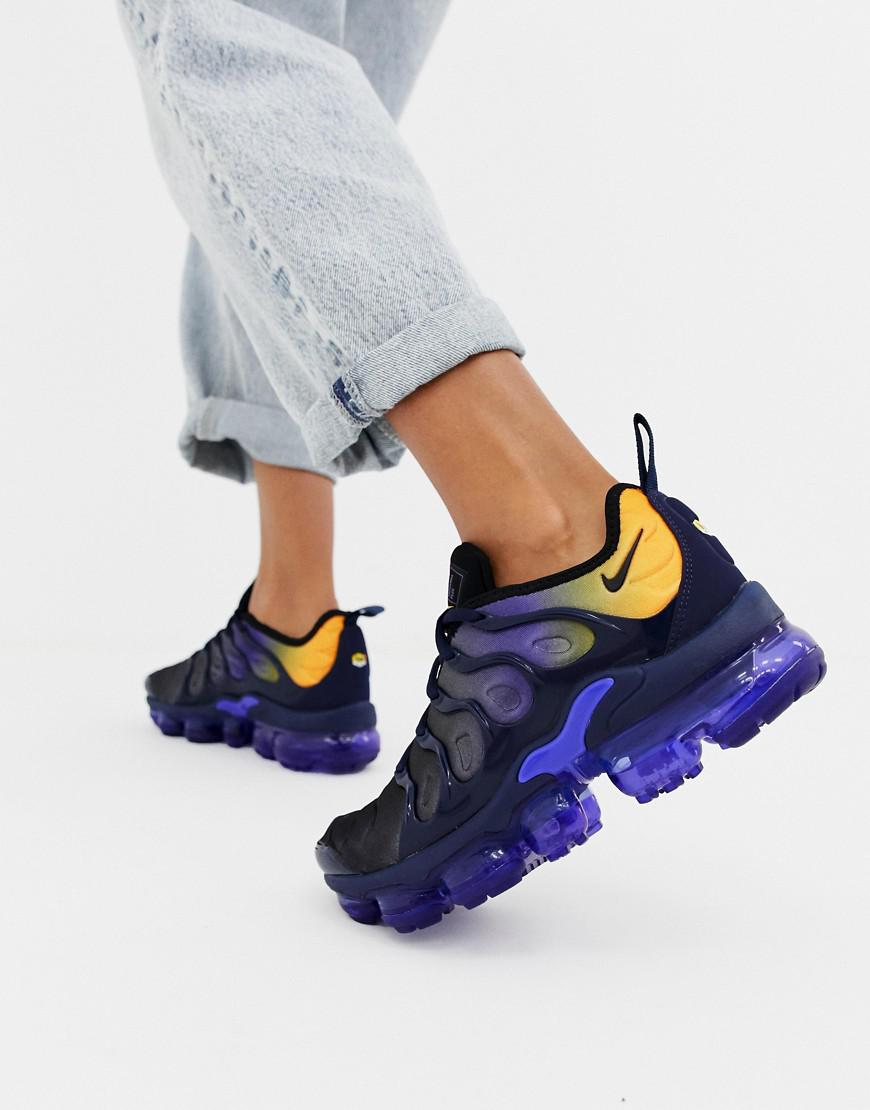 Nike Blue And Yellow Air Vapormax Plus Sneakers | Lyst Australia
