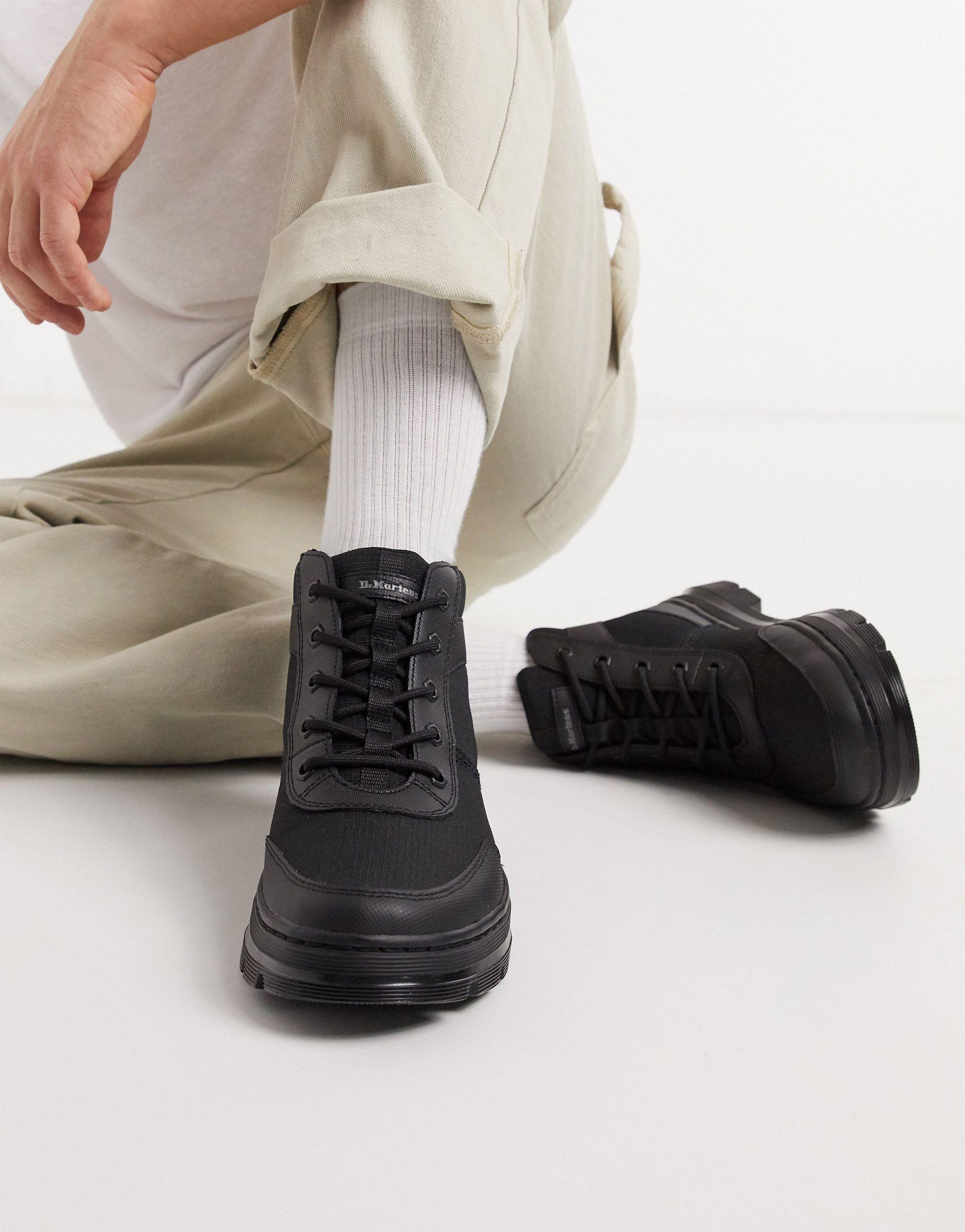 dr. martens bonny extra tough nylon chukka boots - black ,www.backtonaturelandcare.com