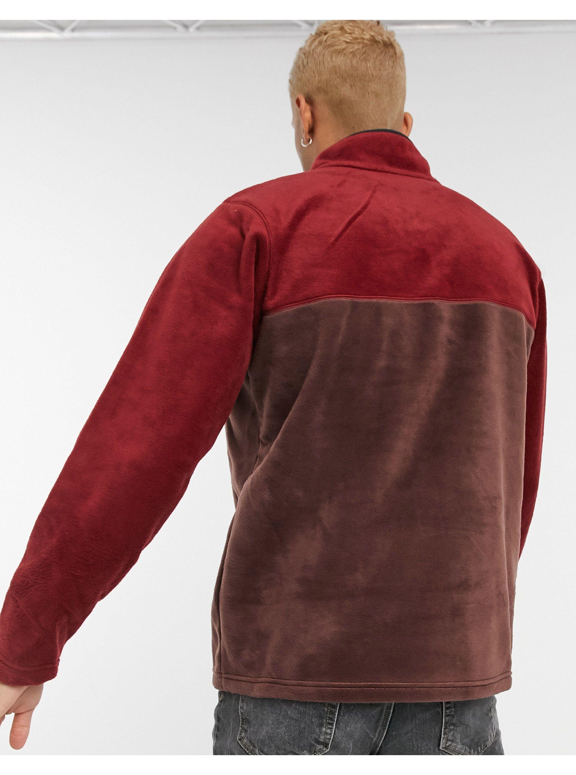 columbia fleece red