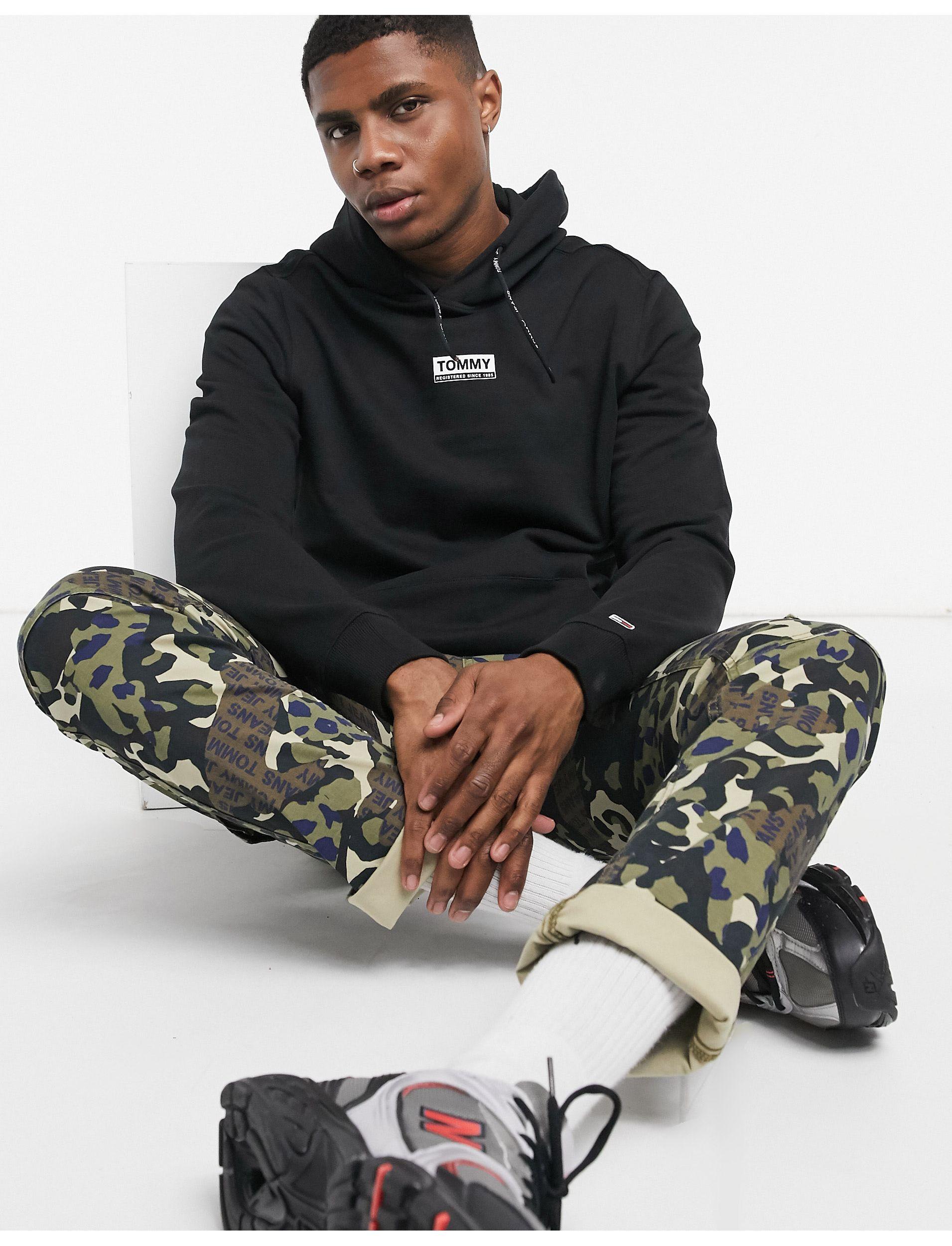 tommy hilfiger box logo hoodie