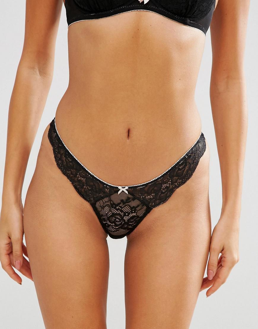 Ann Summers Sexy Lace Thong In Black Lyst