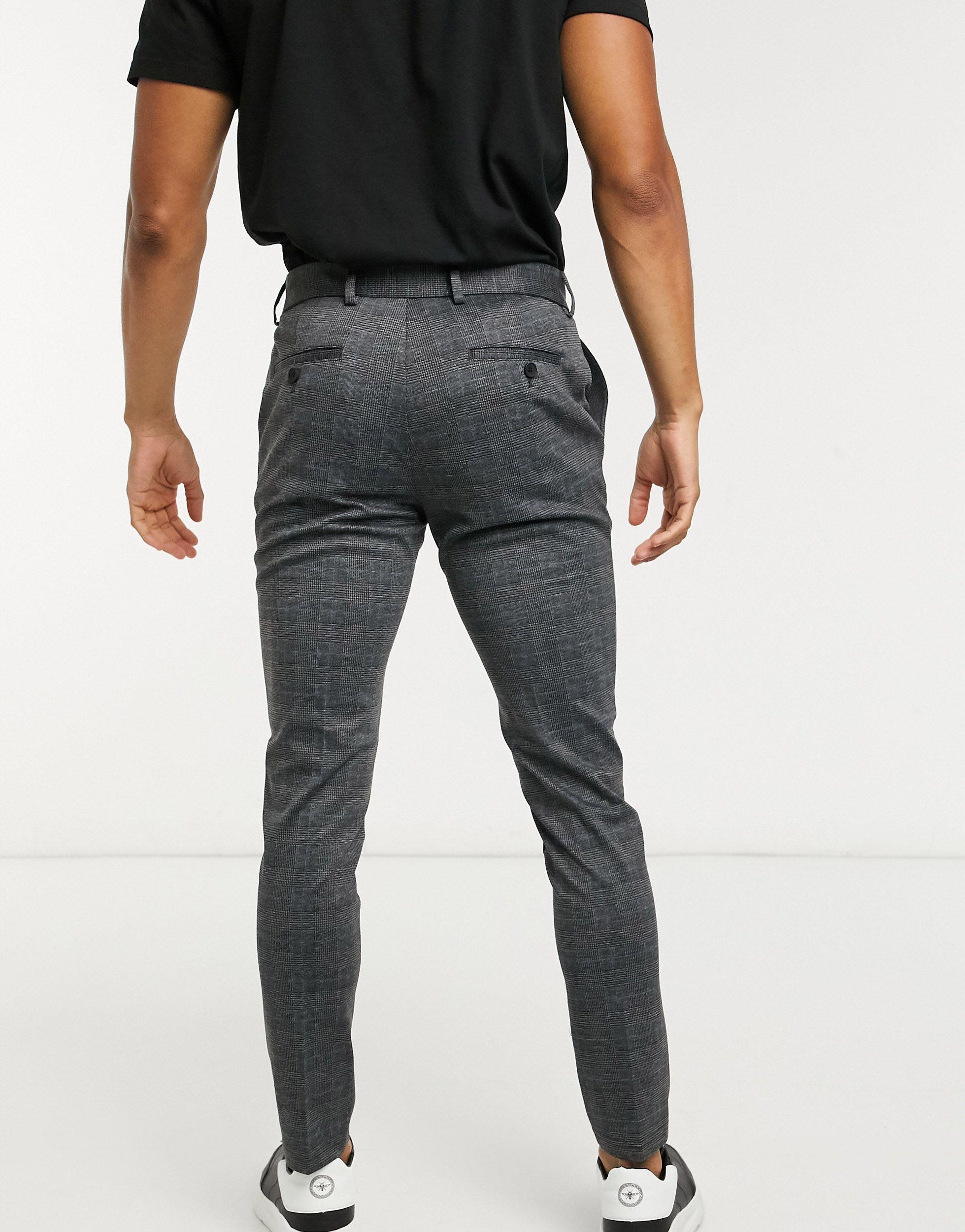 Jack \u0026 Jones Denim Intelligence Slim Fit Jersey Trousers in Dark Grey  (Grey) for Men | Lyst Australia