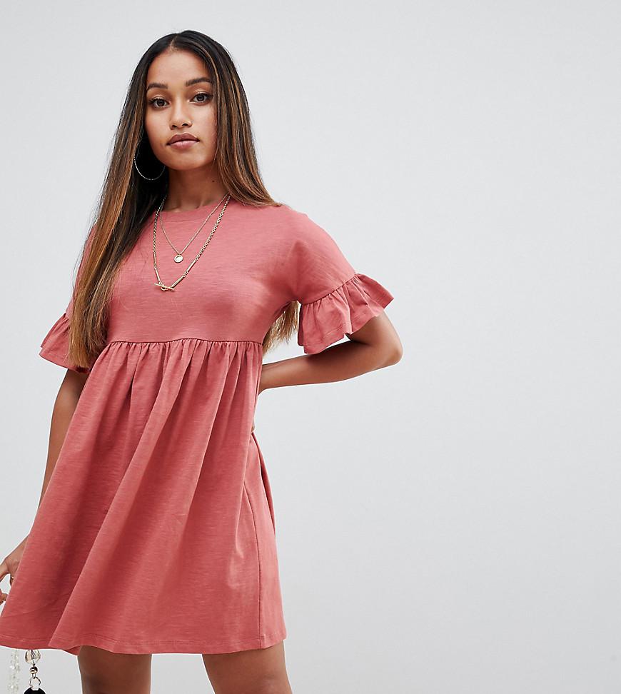 petite cotton dresses with sleeves
