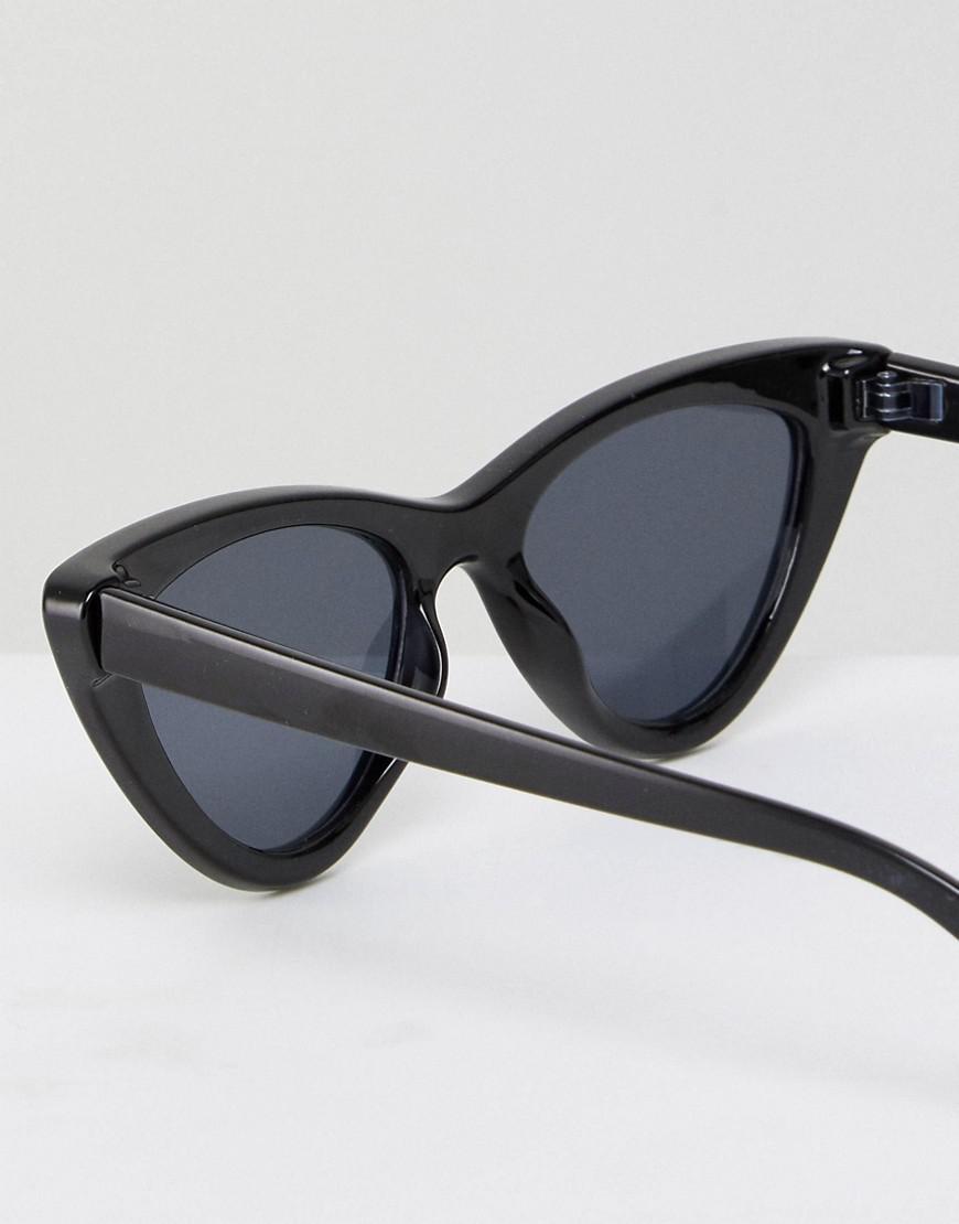 Stradivarius Cat Eye Sunglasses in Black | Lyst