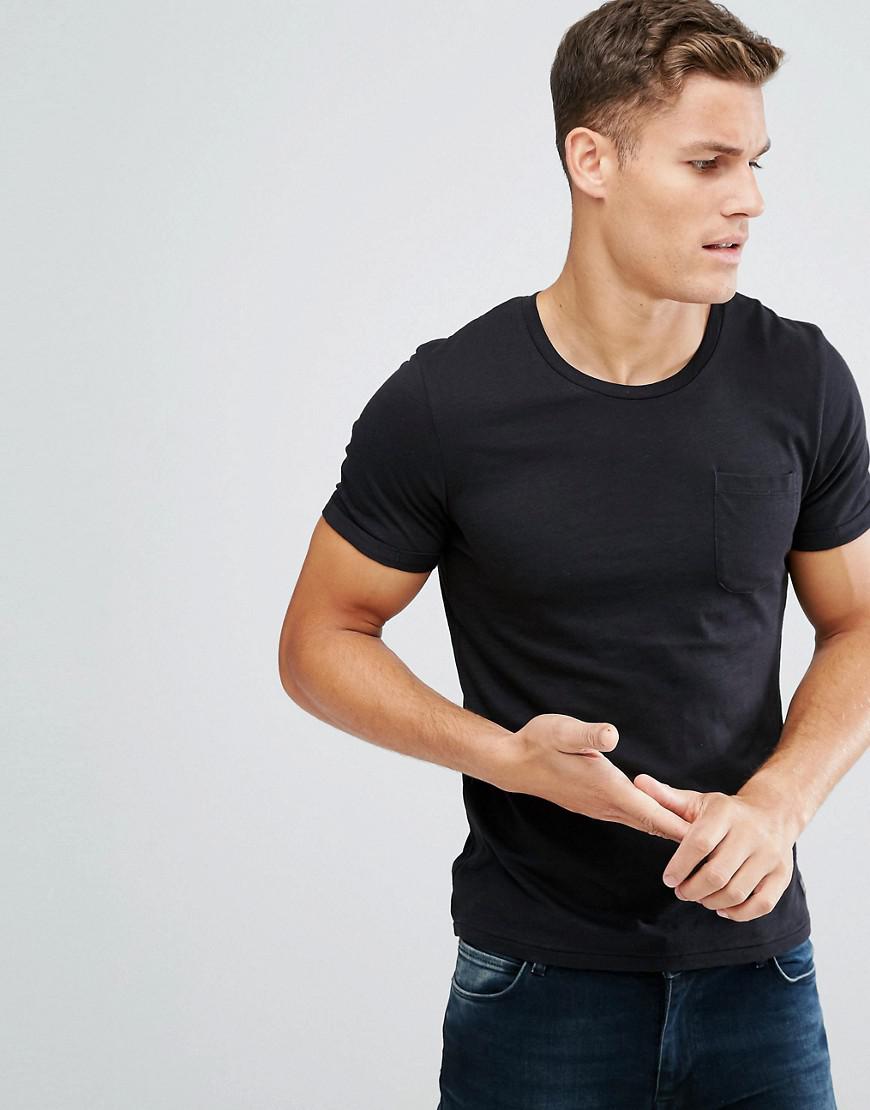 Produkt Pocket T-shirt In Slub Cotton in Black for Men | Lyst Canada