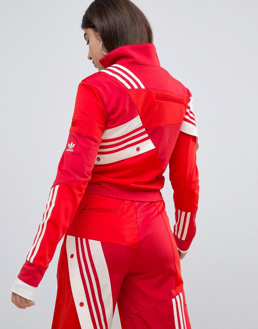 adidas Originals Synthetic X Danielle Cathari Deconstructed Track Top In  Red | Lyst