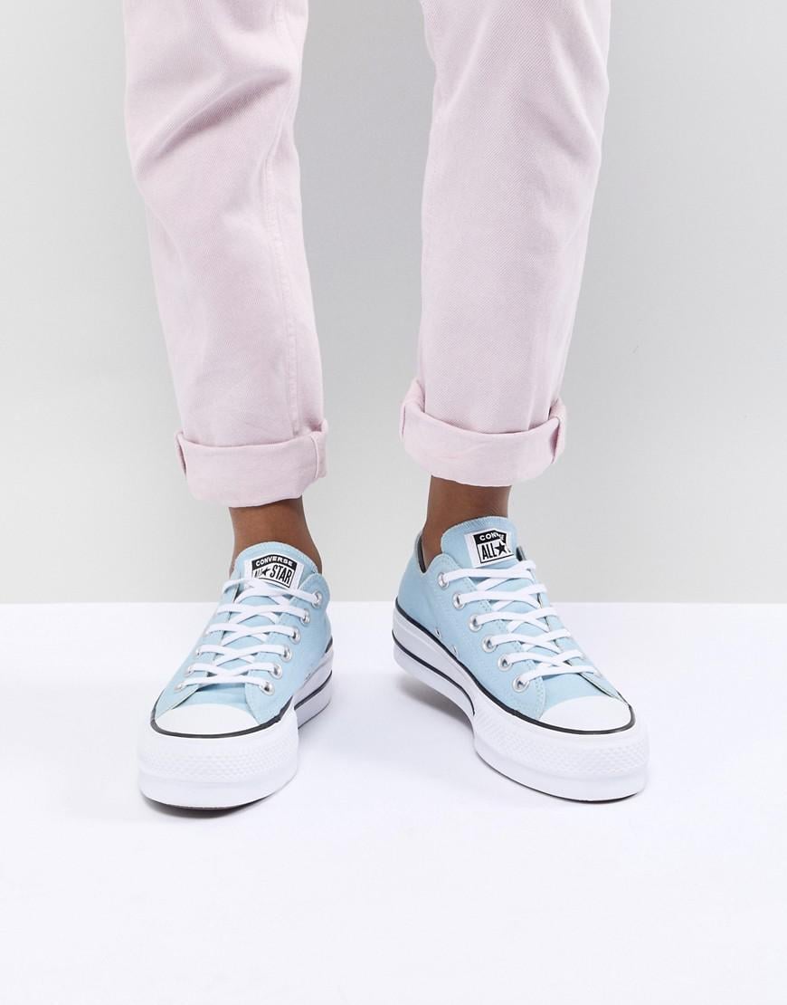 Converse Chuck Taylor All Star Platform Sneakers In Blue | Lyst Australia