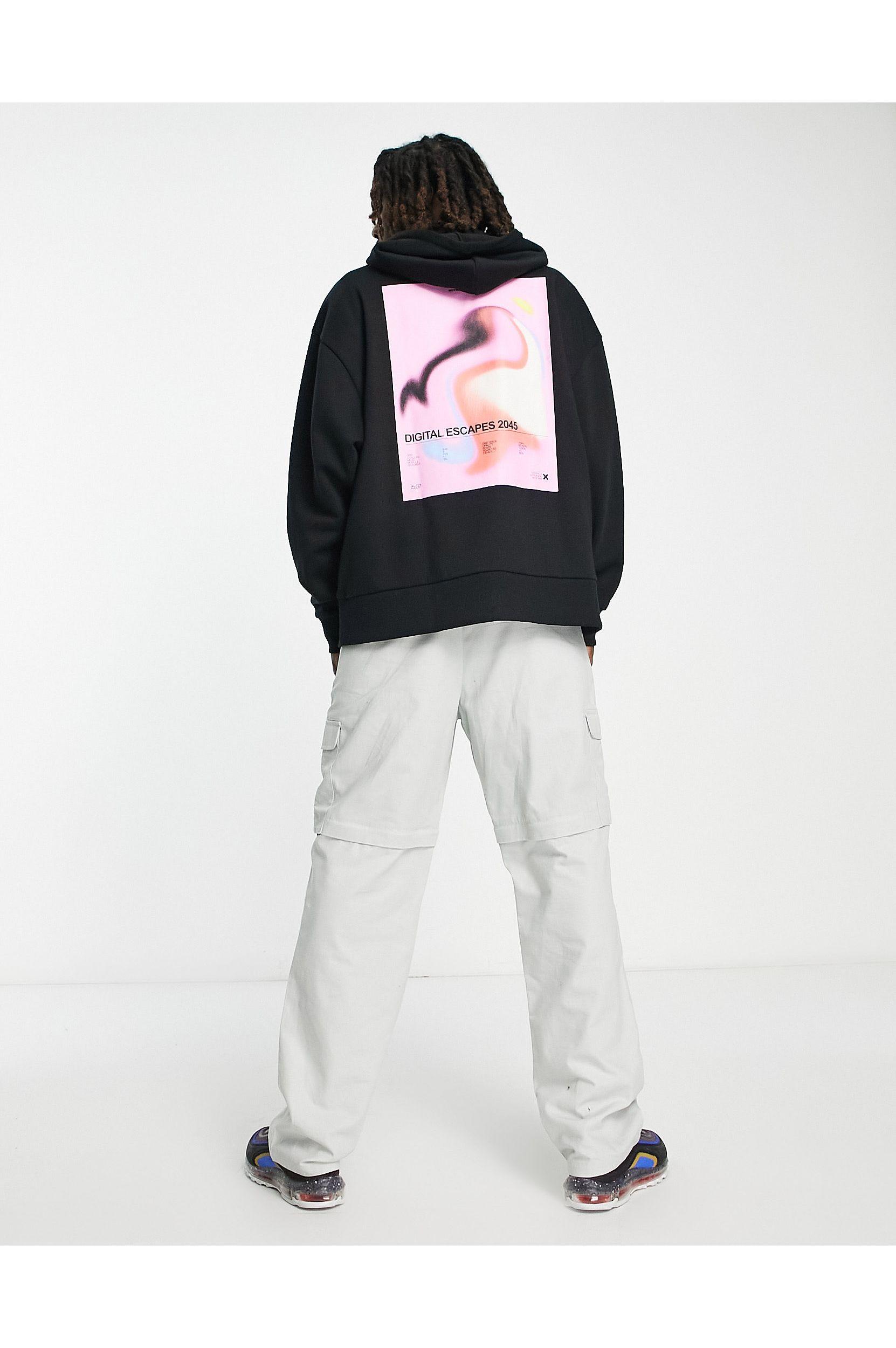 Collusion Photographic Back Print Hoodie in White for Men Lyst