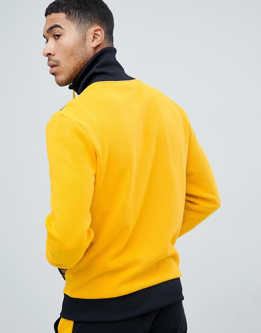 puma spezial track jacket in yellow