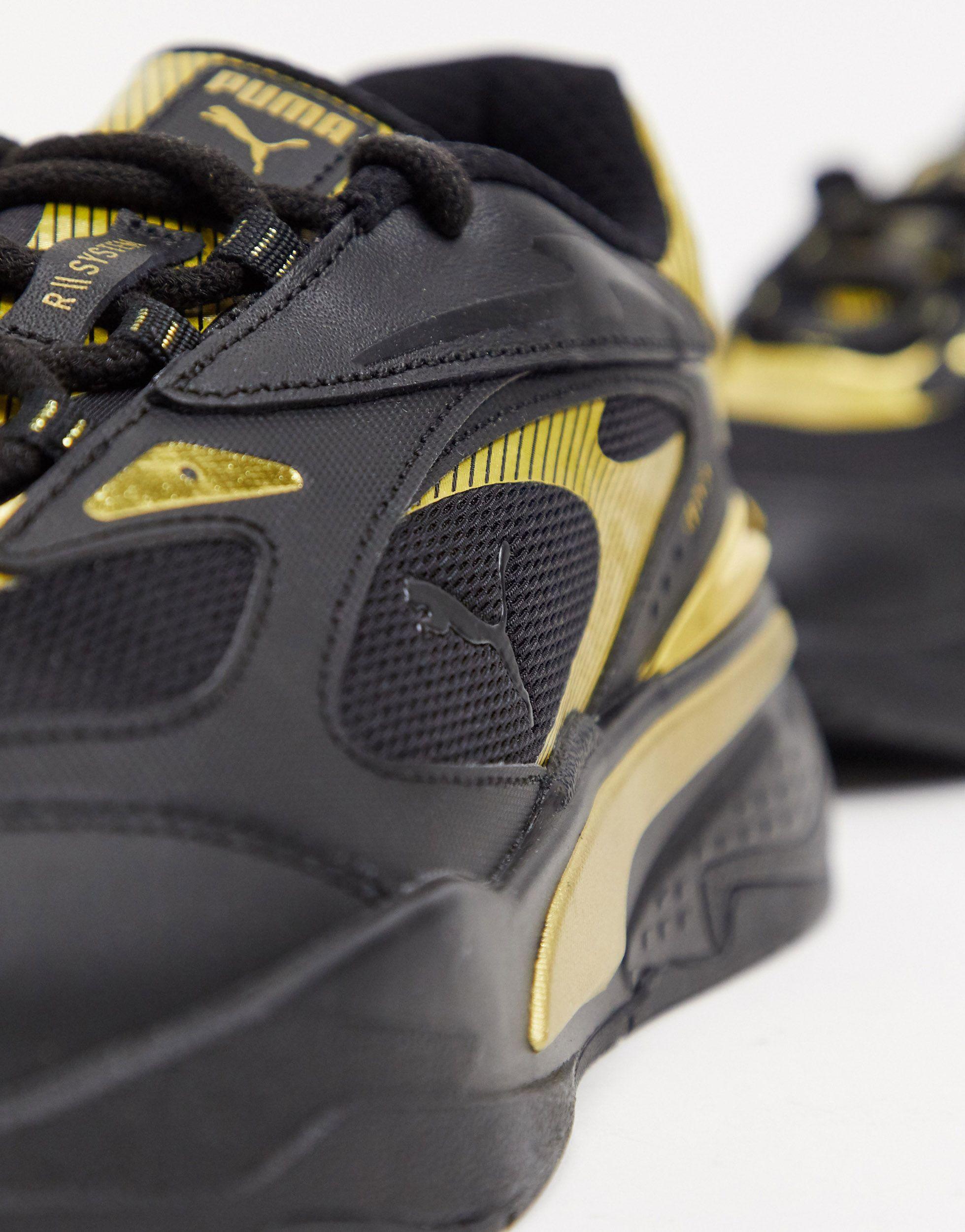 PUMA Rubber Rs Fast Metal Sneakers in Black for Men - Lyst