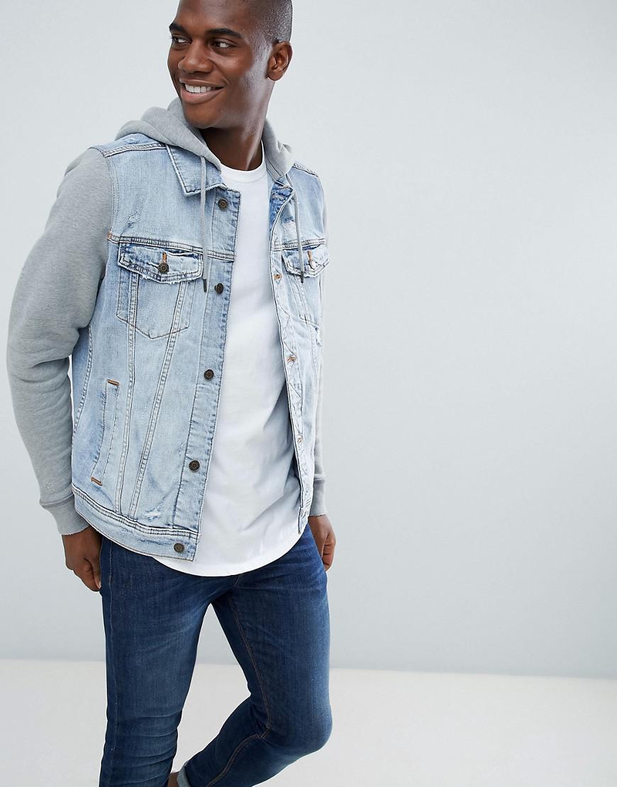 hollister hoodie jean jacket