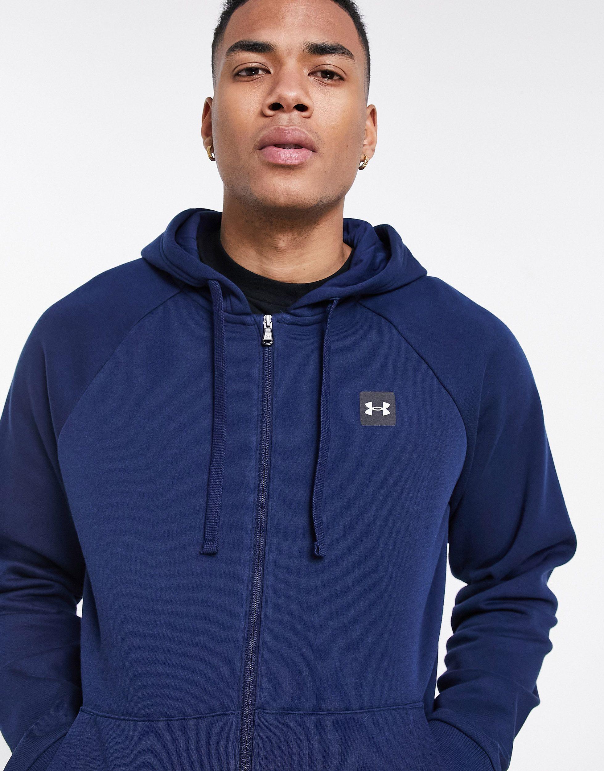 Sudadera con capucha y cremallera Under Armour de Polar de color Azul para  hombre | Lyst