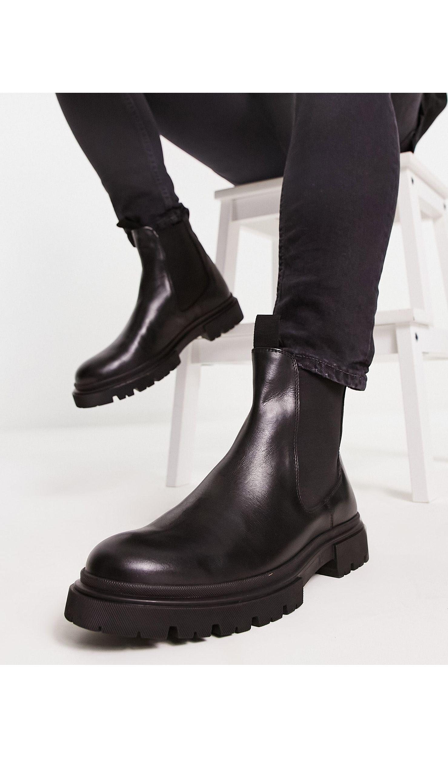 lige Hvor forum Schuh Duke Chunky Chelsea Boots in Black for Men | Lyst