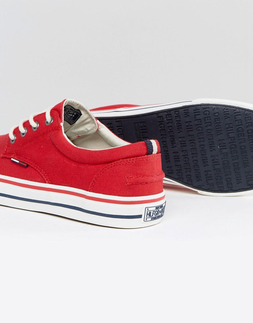 red leather espadrilles