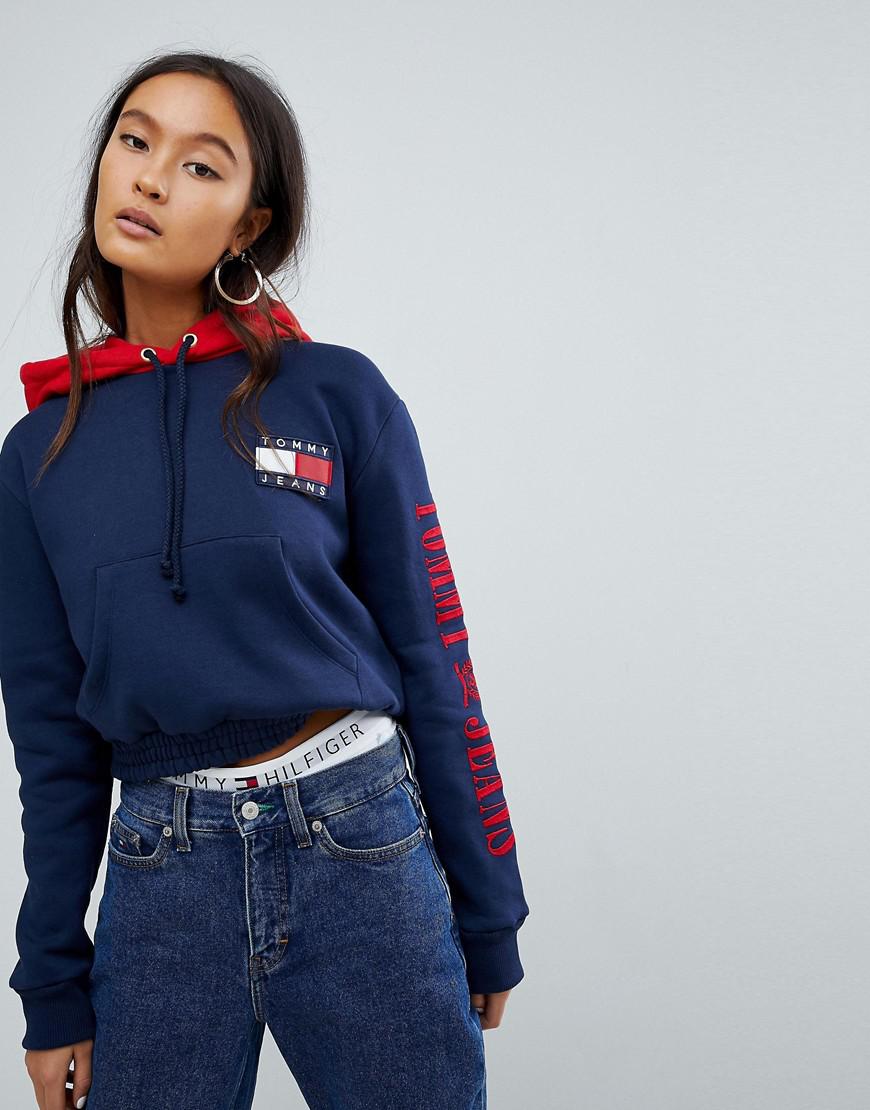 Tommy Jeans Hoodie Blue Online Sales, UP TO 65% OFF | www.realliganaval.com