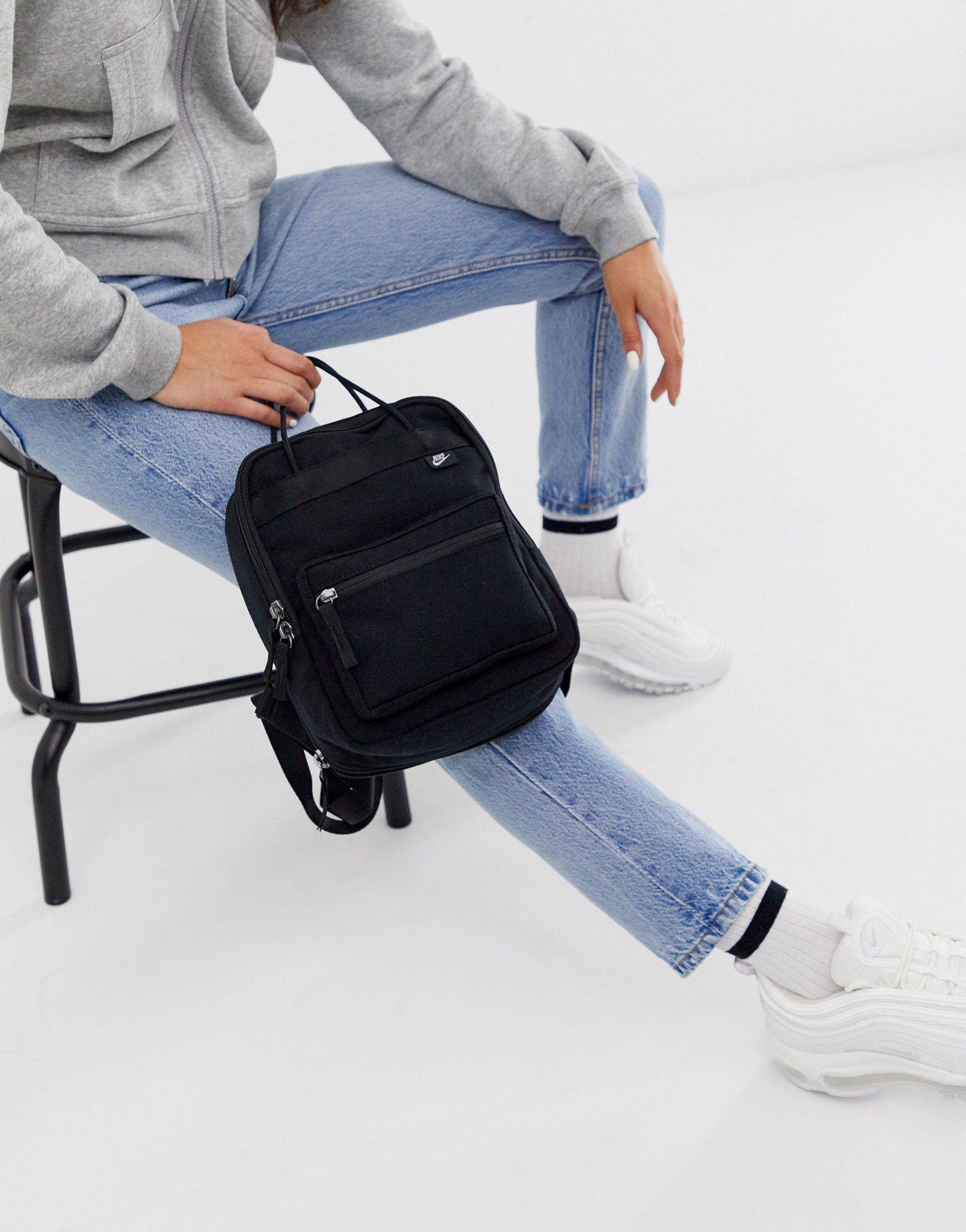 Nike Canvas Tanjun Backpack in Black /Black (Black) | Lyst Australia