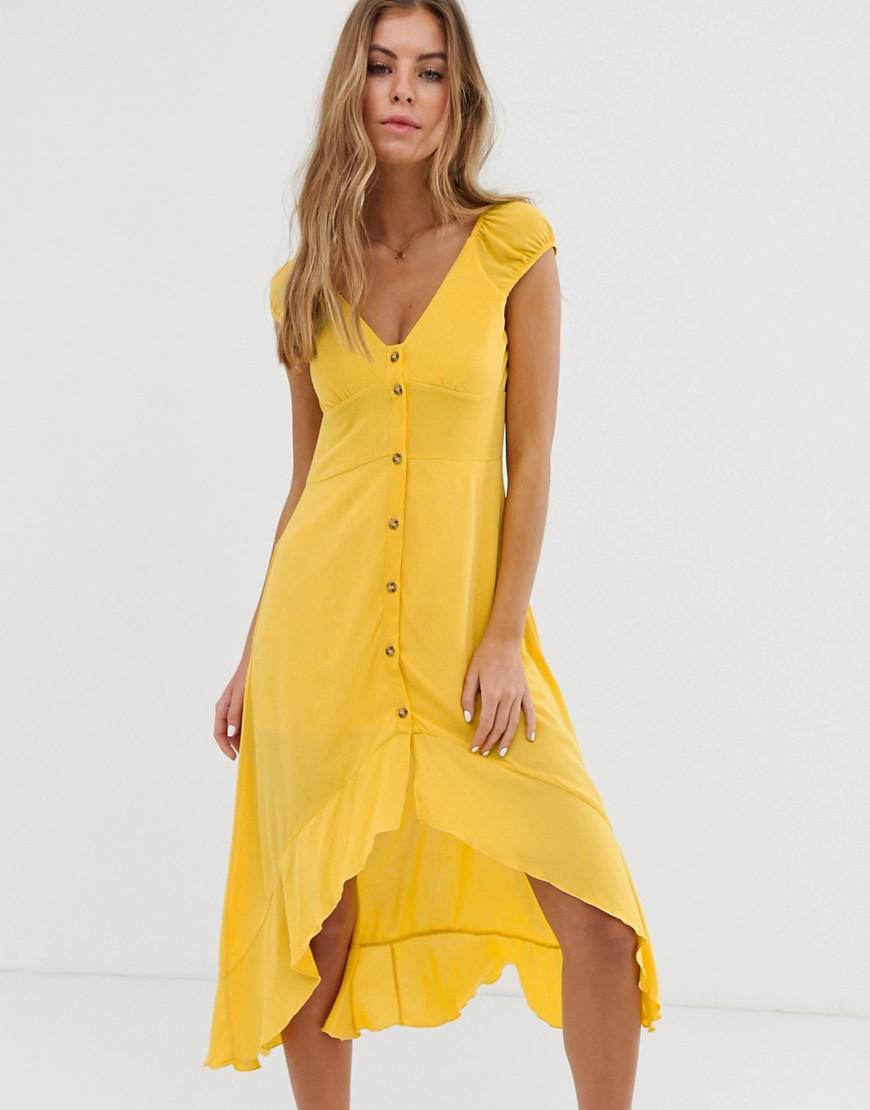 Pull and bear yellow dress Clearance