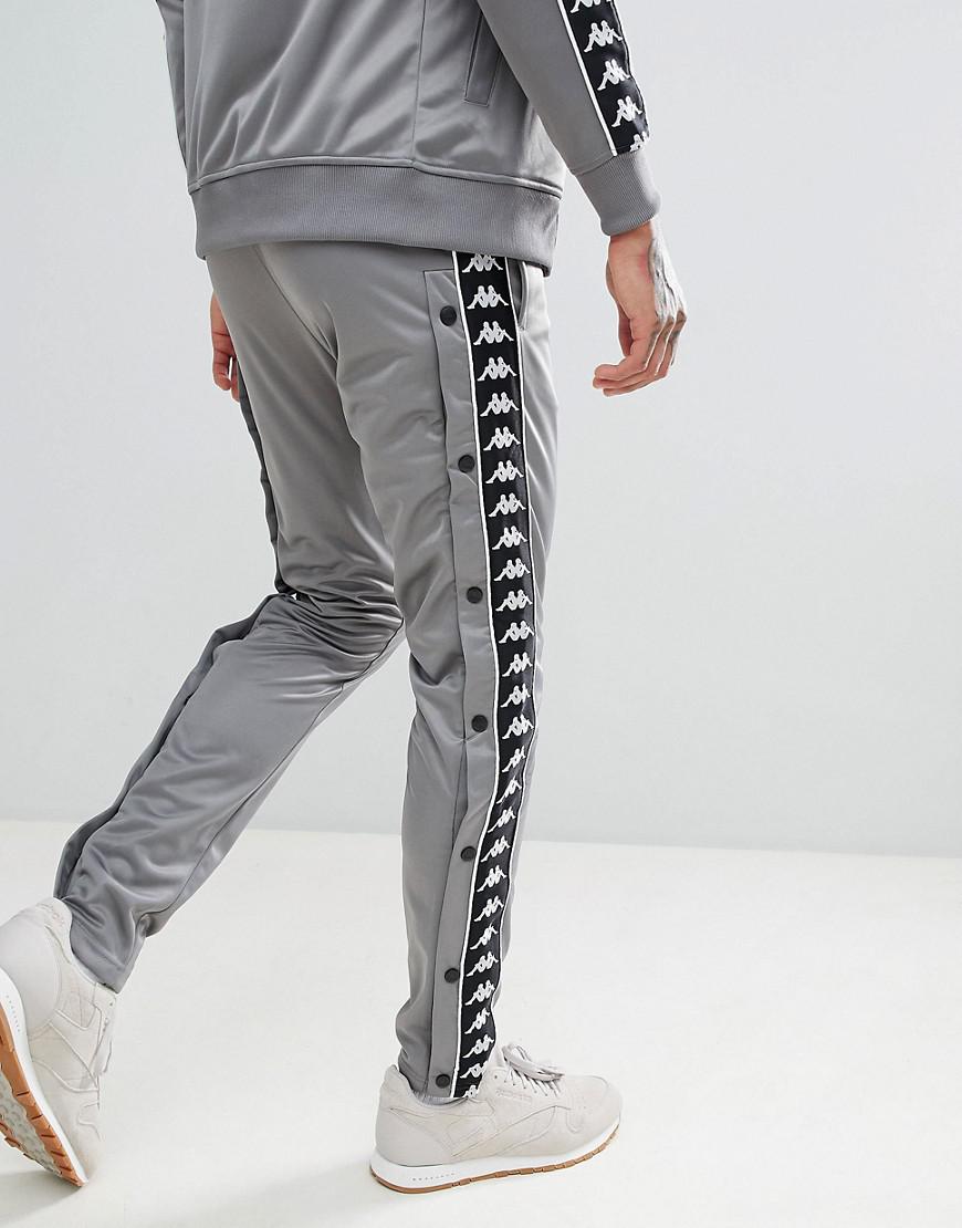 Kappa Joggers With Side Taping In Gray for Men | Lyst Canada