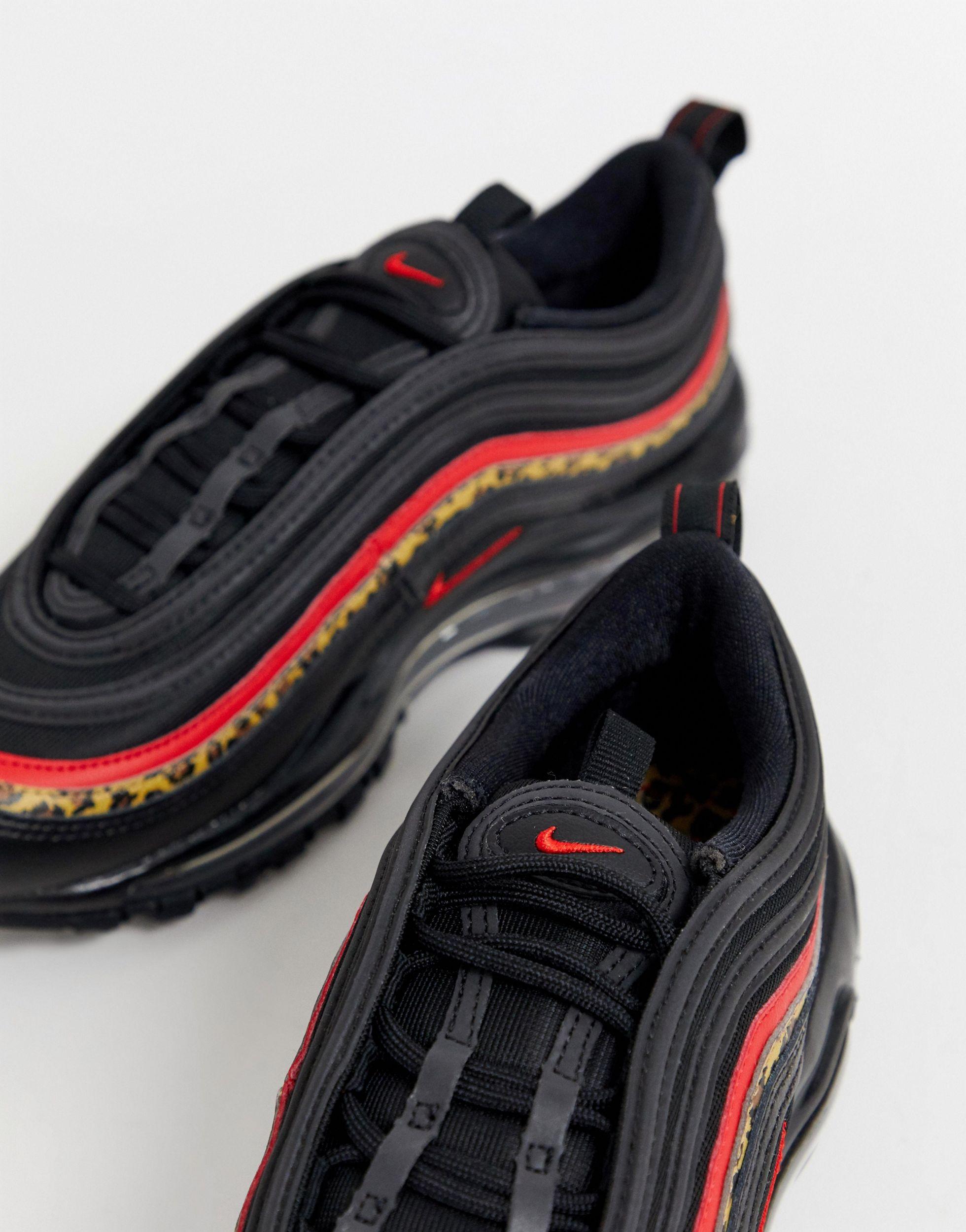 97 air max black and red